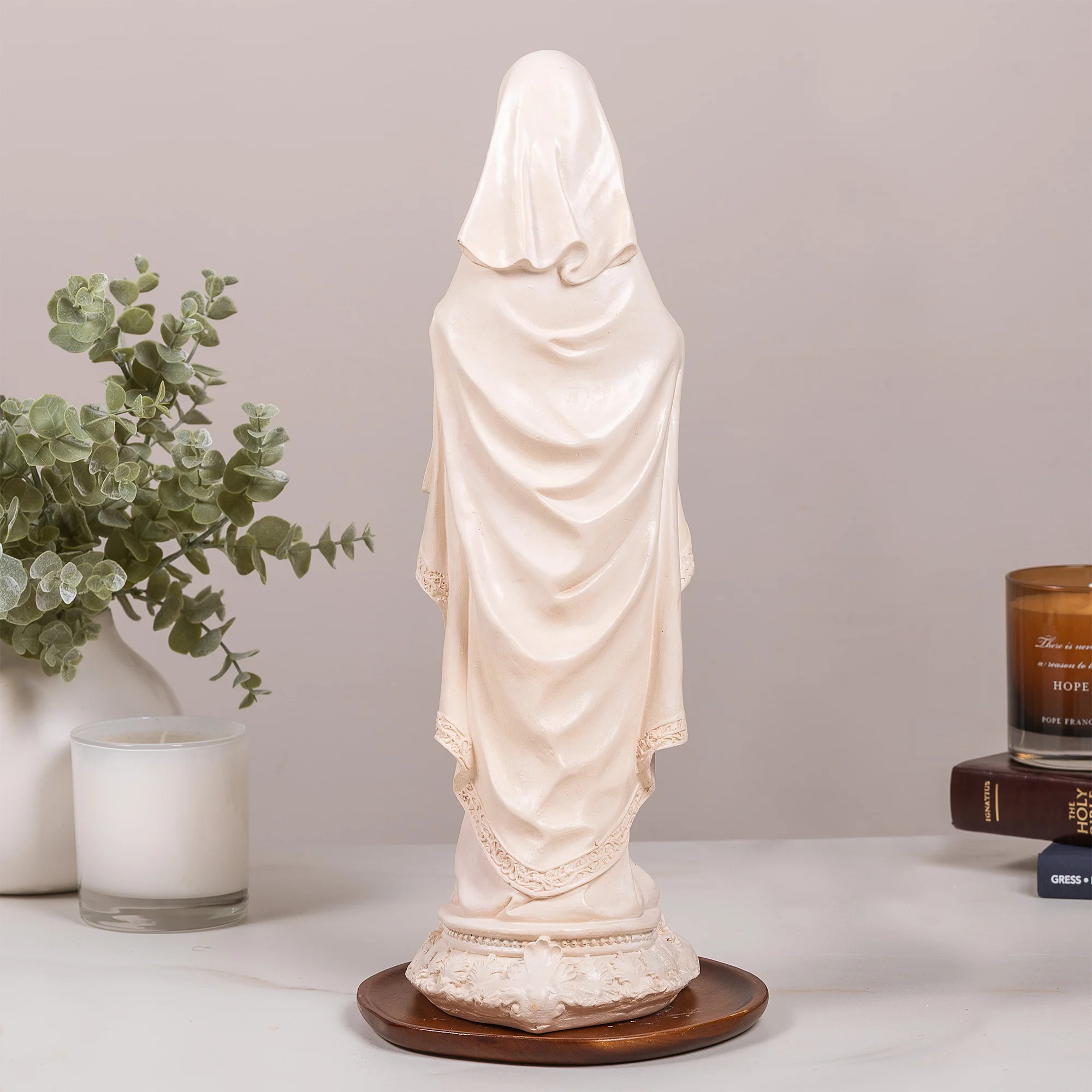Immaculate Heart Statue - White or Hand Painted - 16" - Image 4