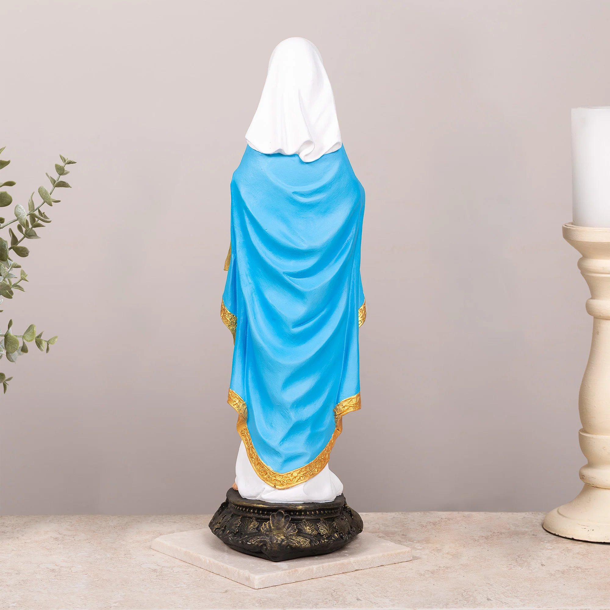 Immaculate Heart Statue - White or Hand Painted - 16" - Image 8