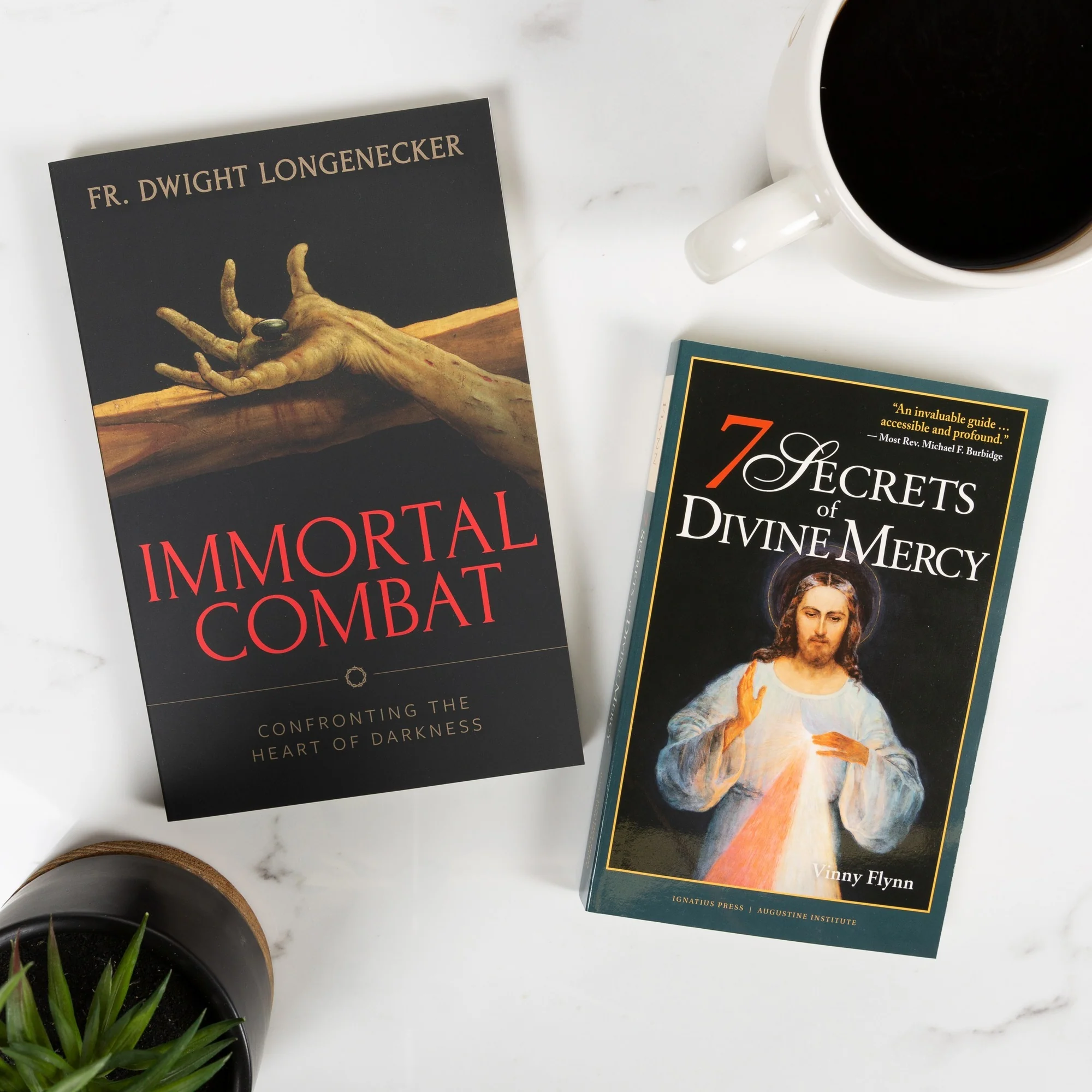 Immortal Combat & 7 Secrets of Divine Mercy (2 Book Set)