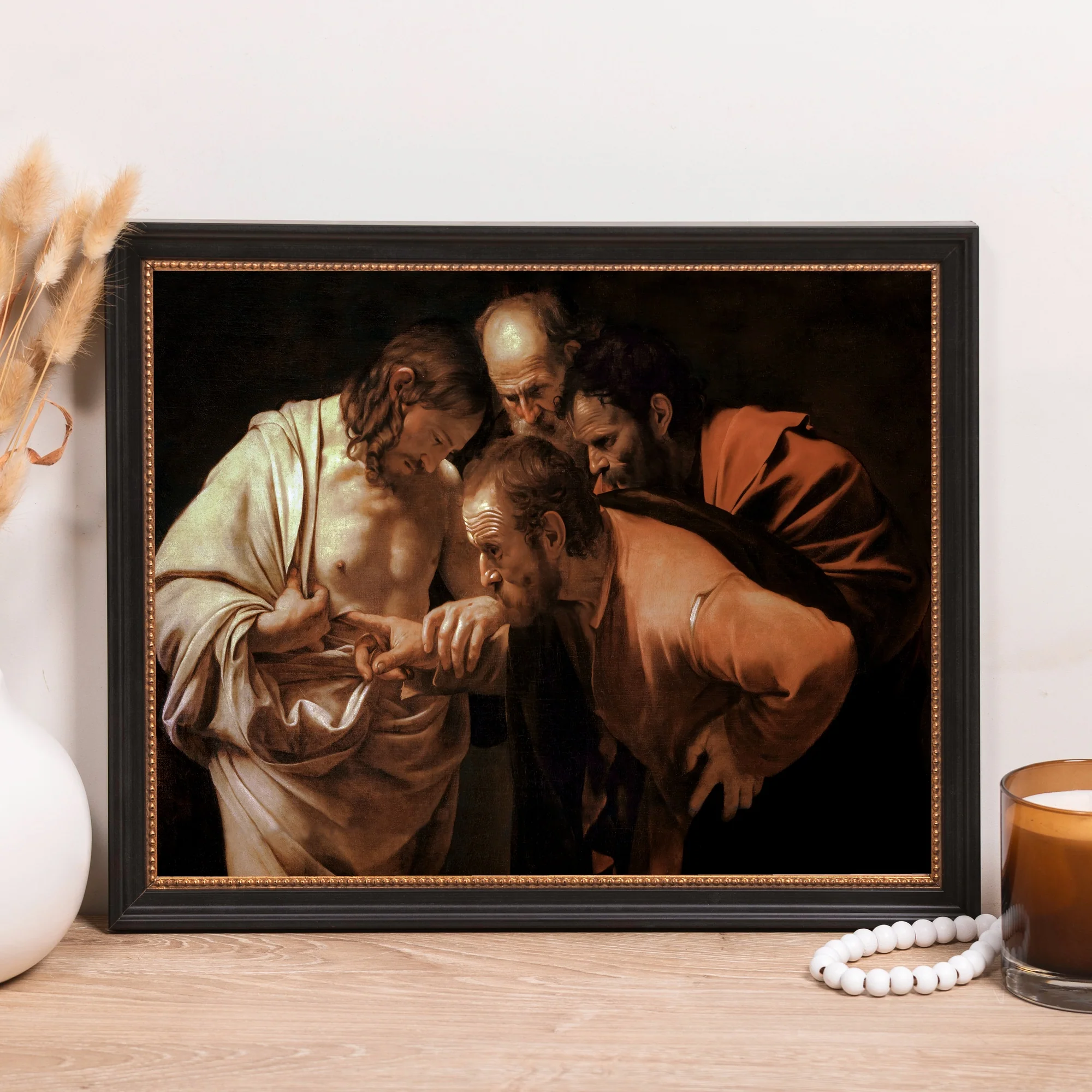 Incredulity of St. Thomas Framed Canvas - Sacred Classics Collection - Image 7