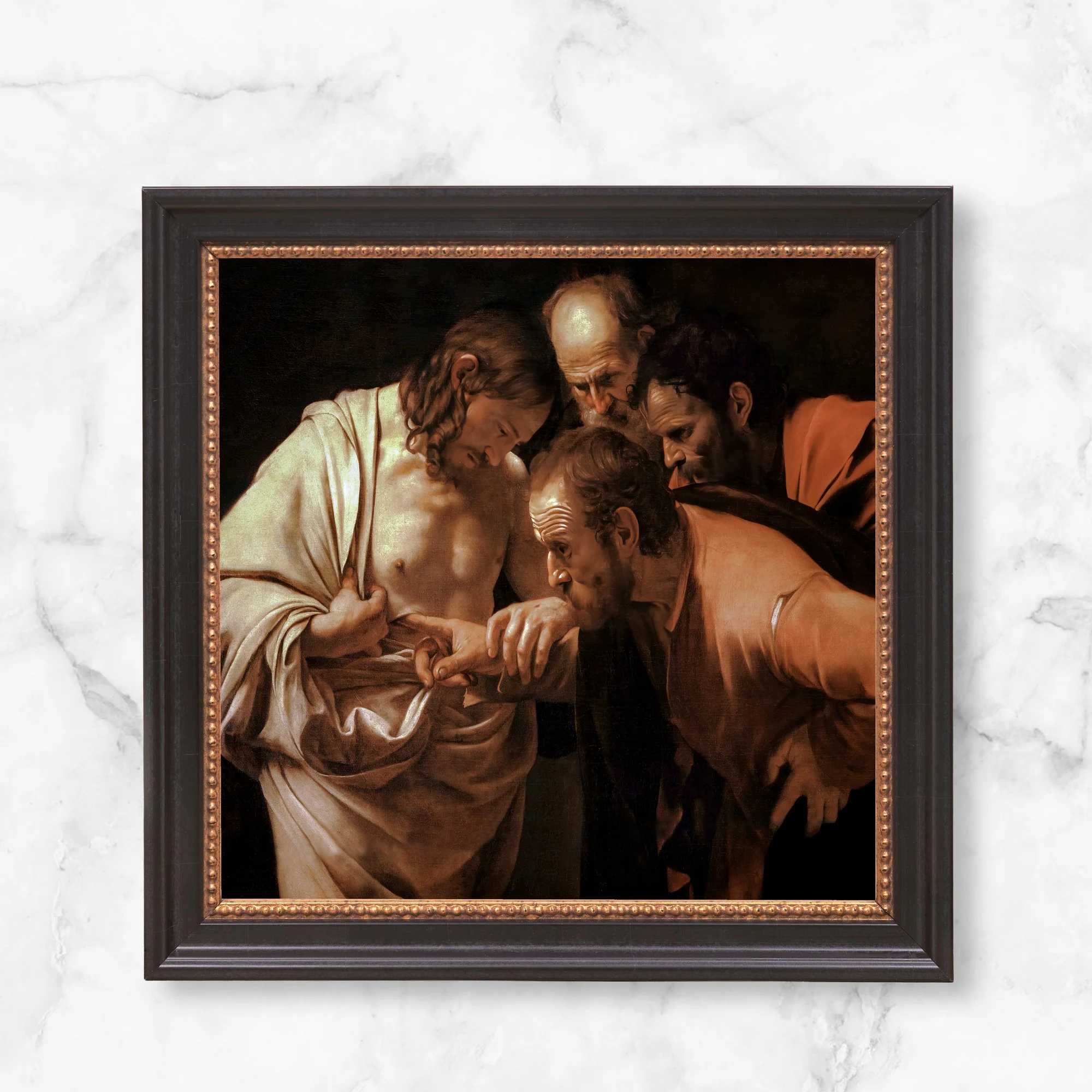 Incredulity of St. Thomas Framed Canvas - Sacred Mini Collection - Image 9