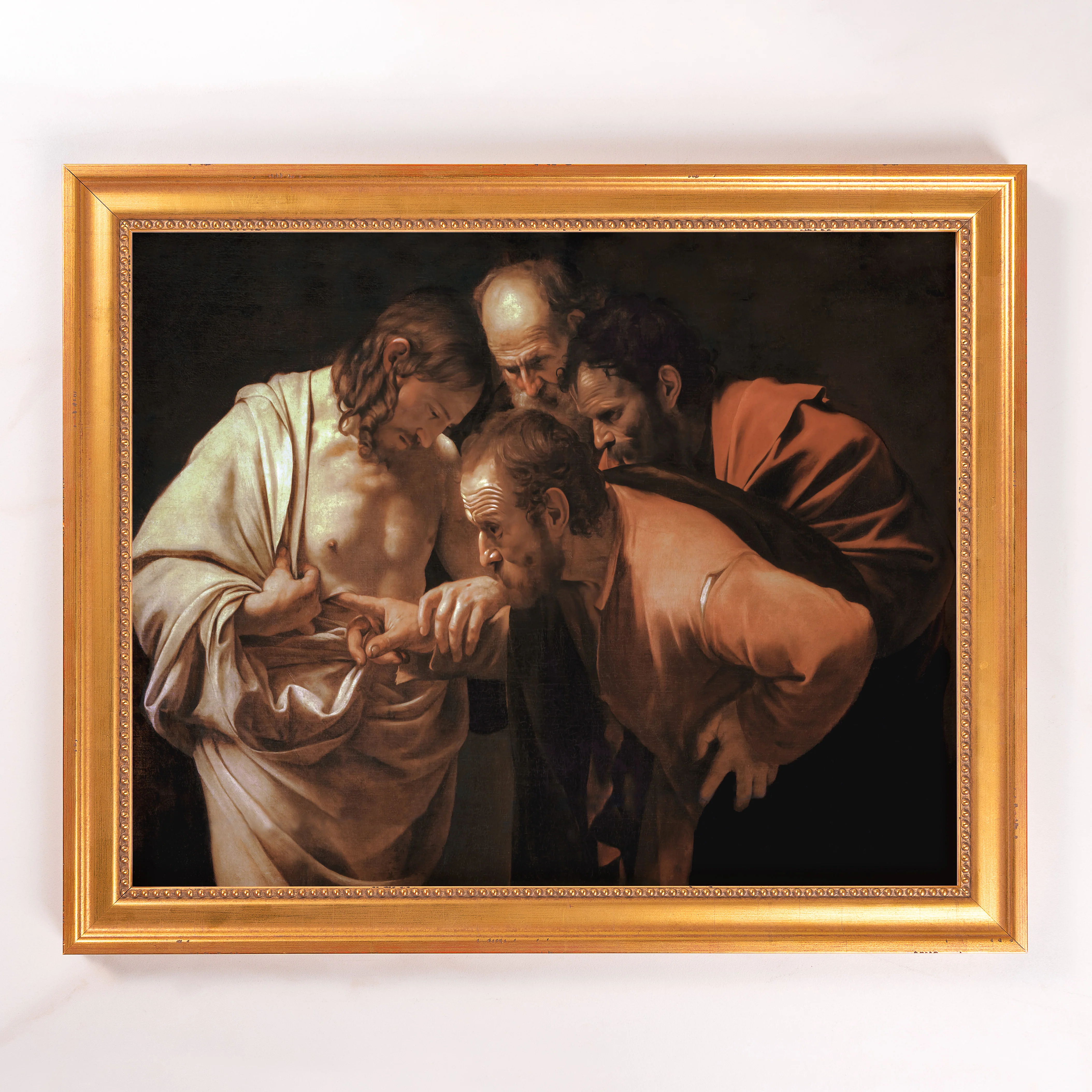 Incredulity of St. Thomas Framed Canvas - Sacred Signature Collection - Image 2