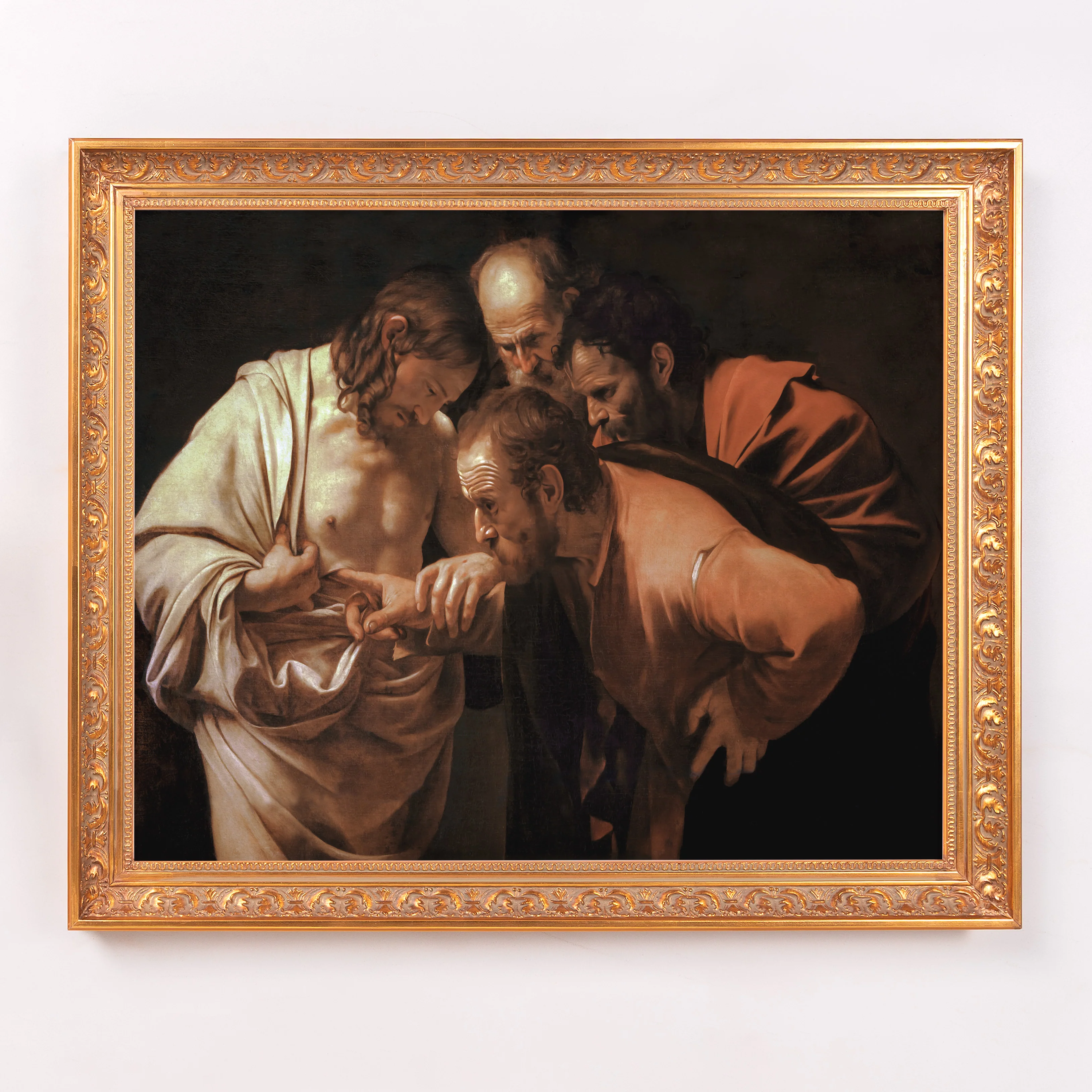 Incredulity of St. Thomas Framed Canvas - Sacred Signature Collection - Image 4