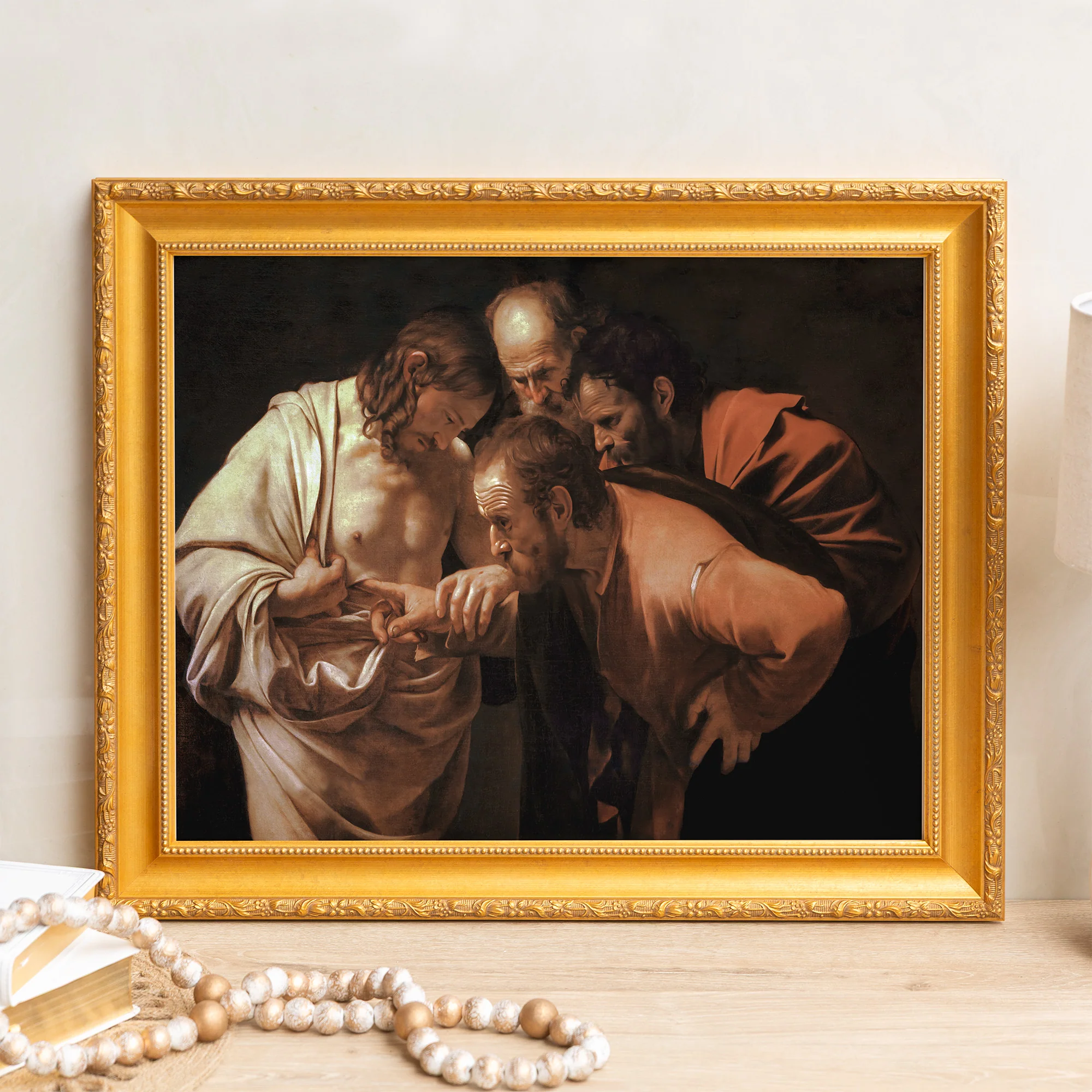 Incredulity of St. Thomas Framed Canvas - Sacred Signature Collection - Image 8