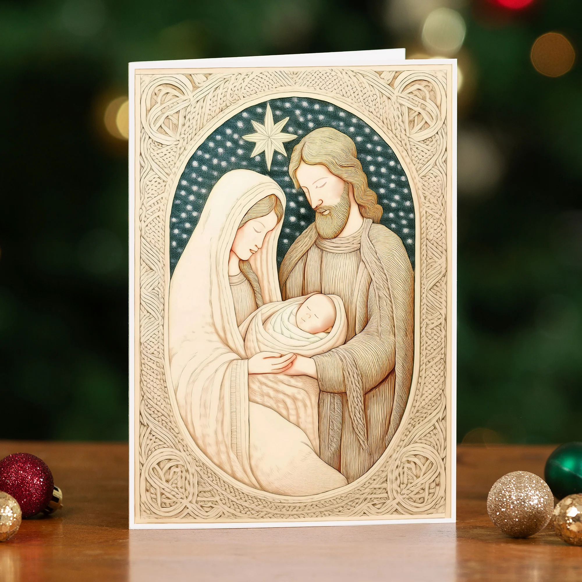 Irish Blessing Holy Family Christmas Cards - Set of 20 - Image 2