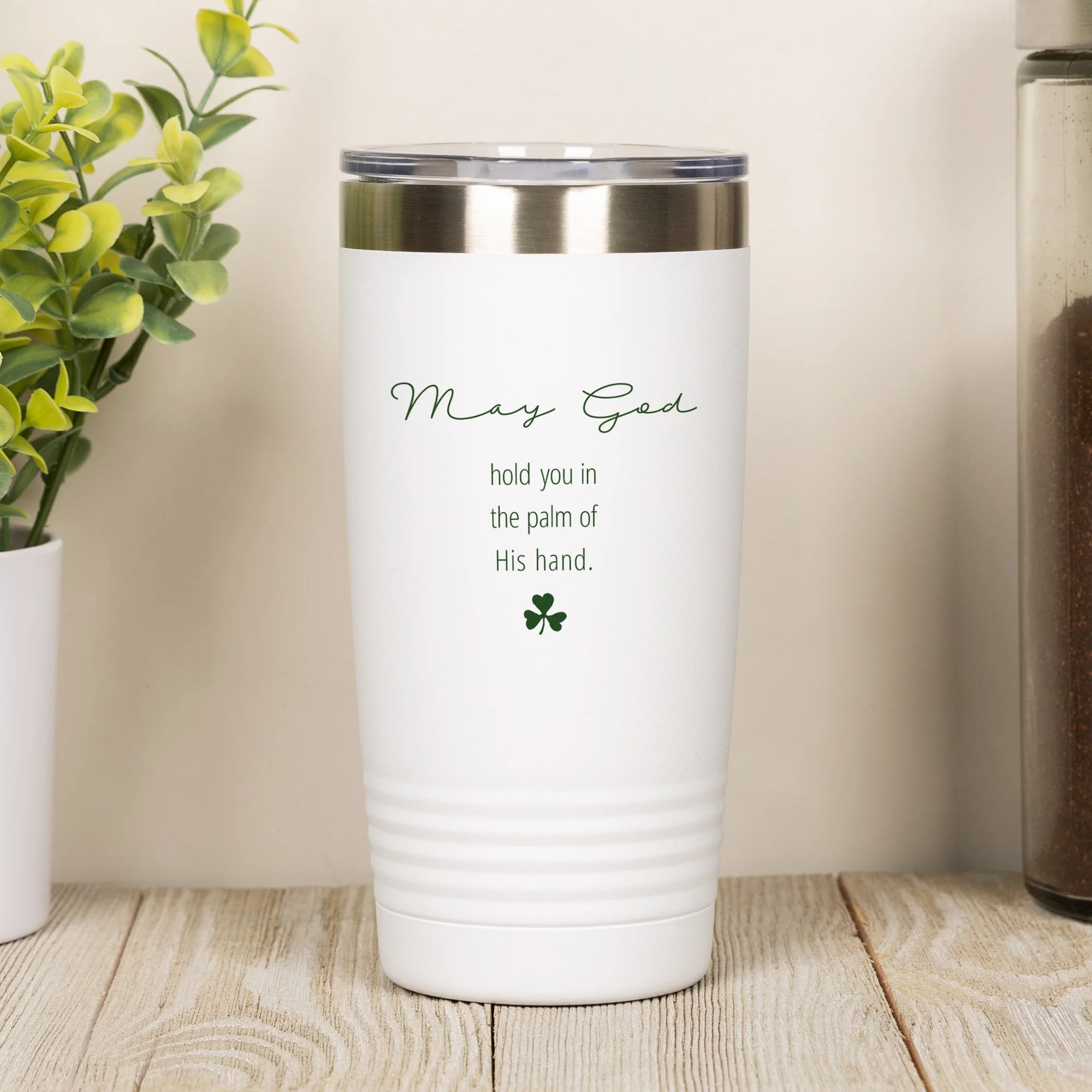 Irish Blessing Insulated White 20oz Tumbler - Image 2