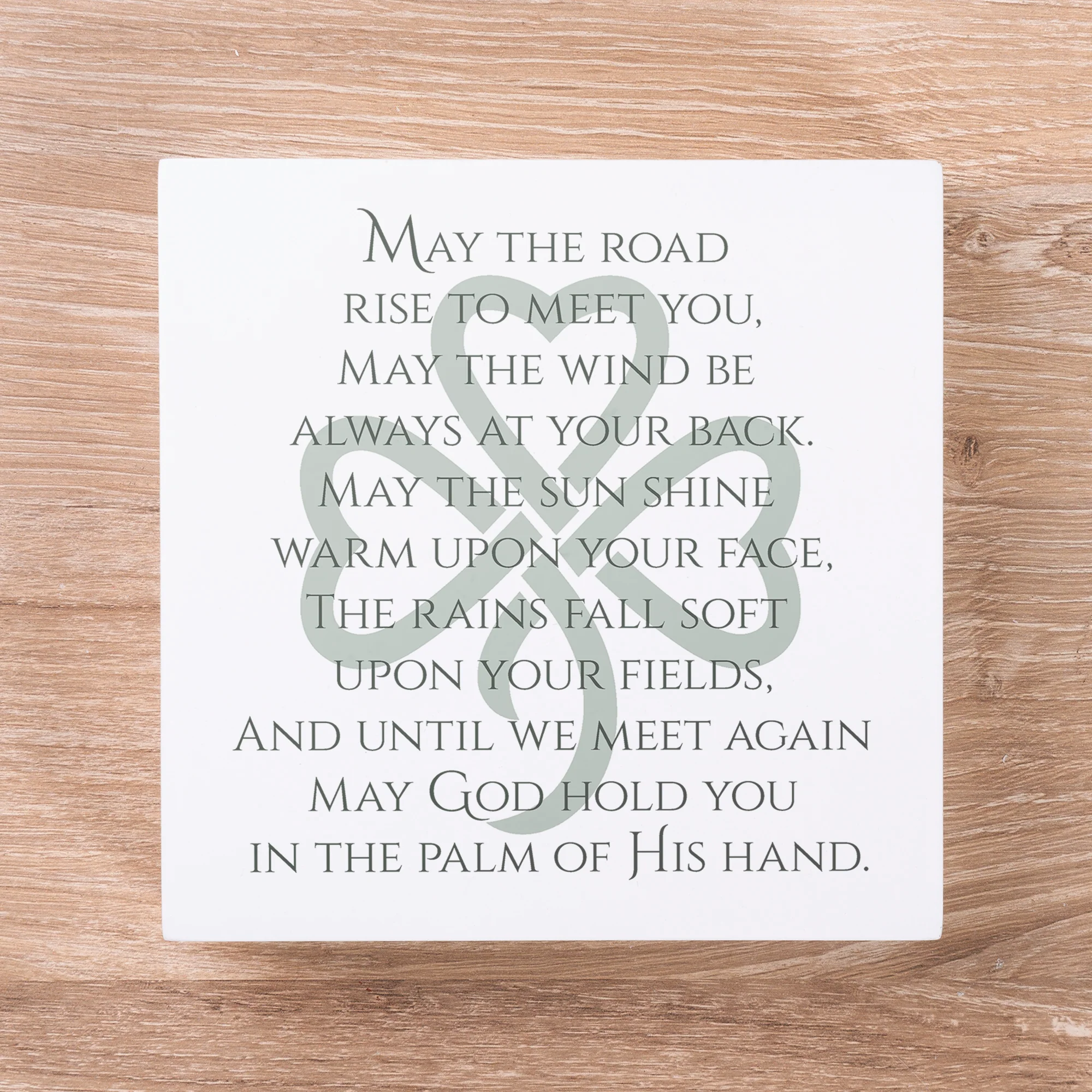 Irish Blessing Wood Block