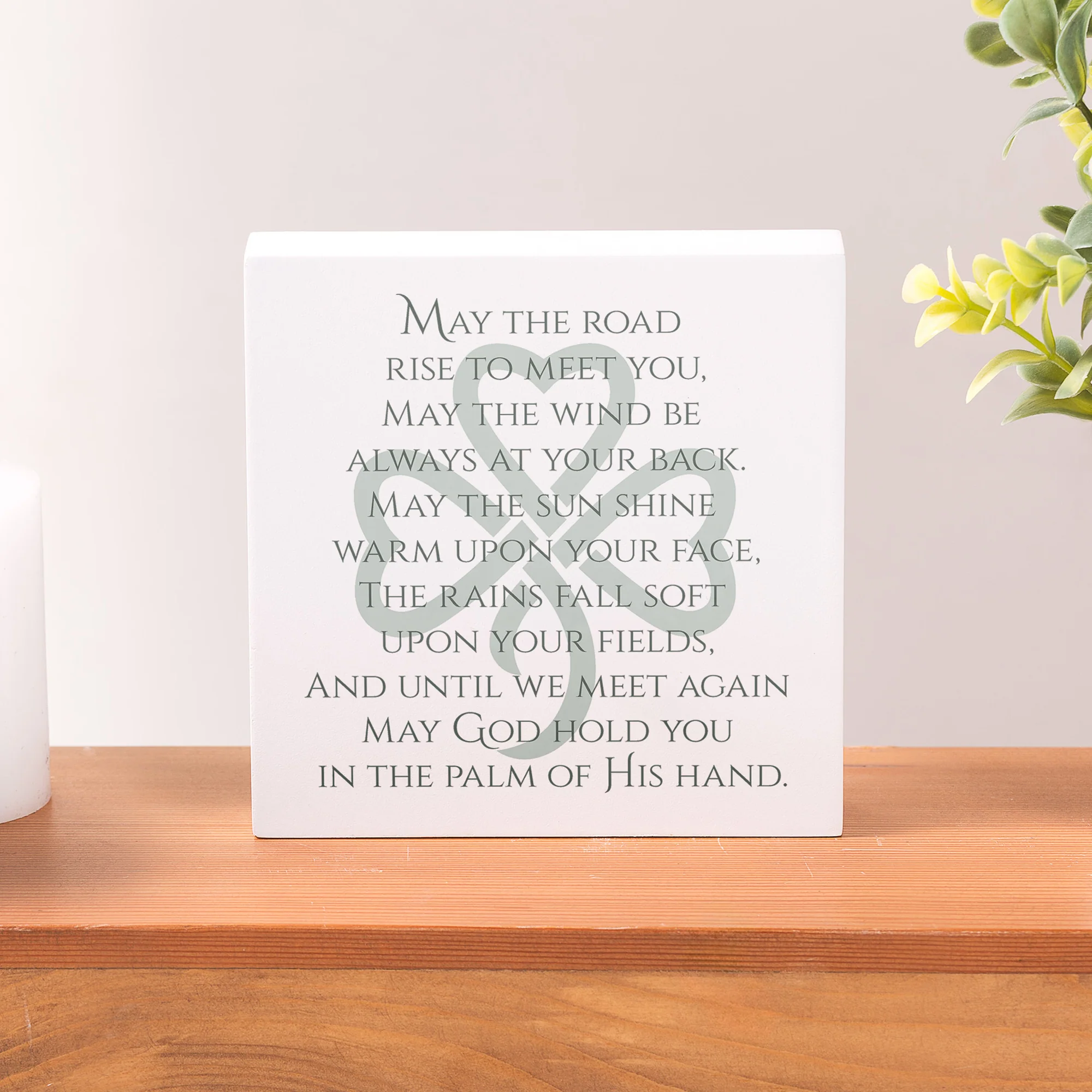 Irish Blessing Wood Block - Image 3