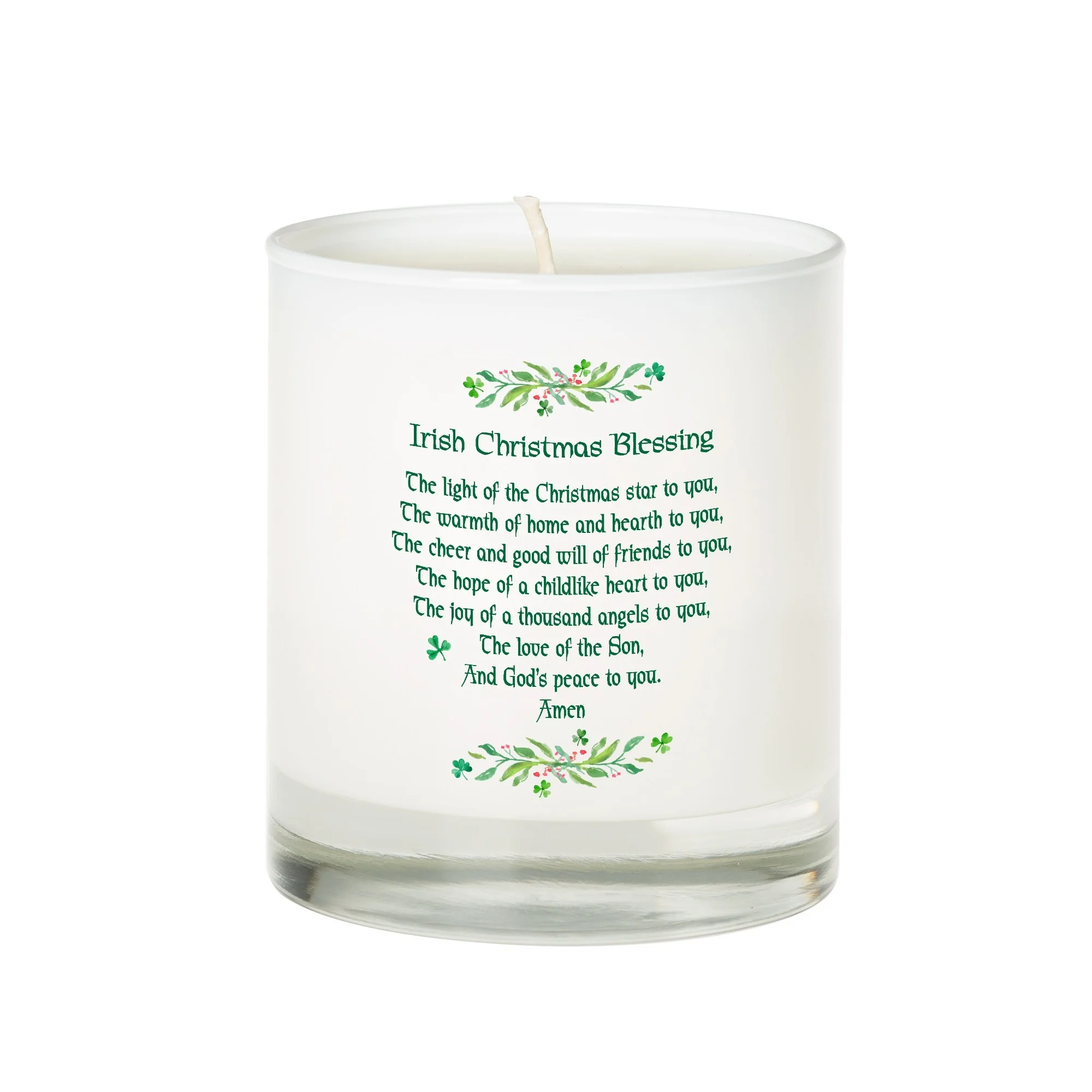 Irish Christmas Blessing Candle - Image 2