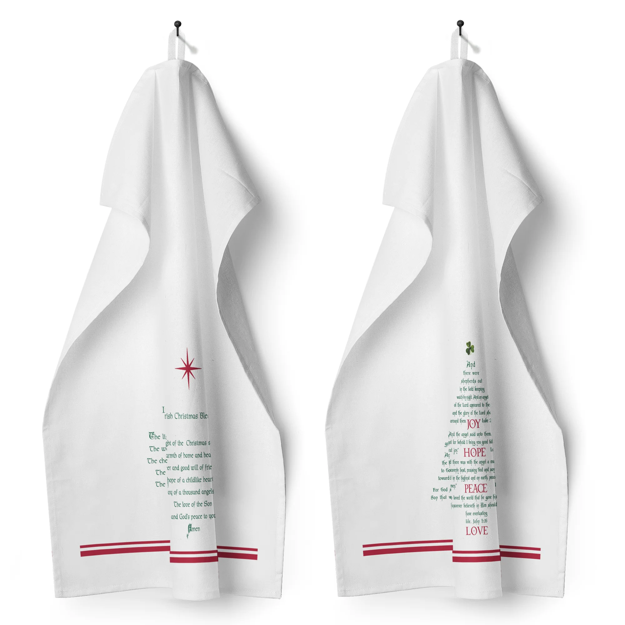 Irish Christmas Blessings Dish Towel Set - Image 2