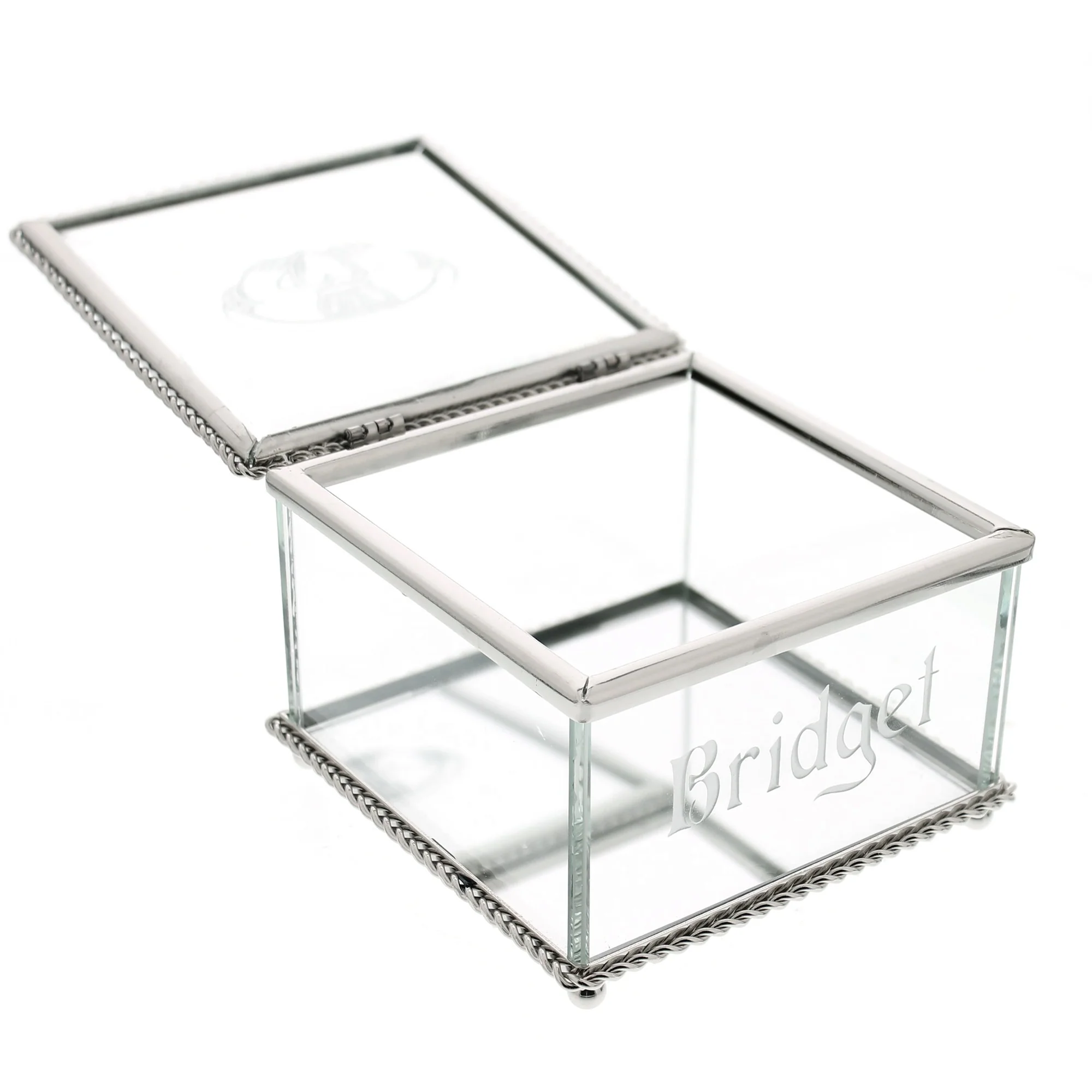 Irish Claddagh Glass Box - Image 2