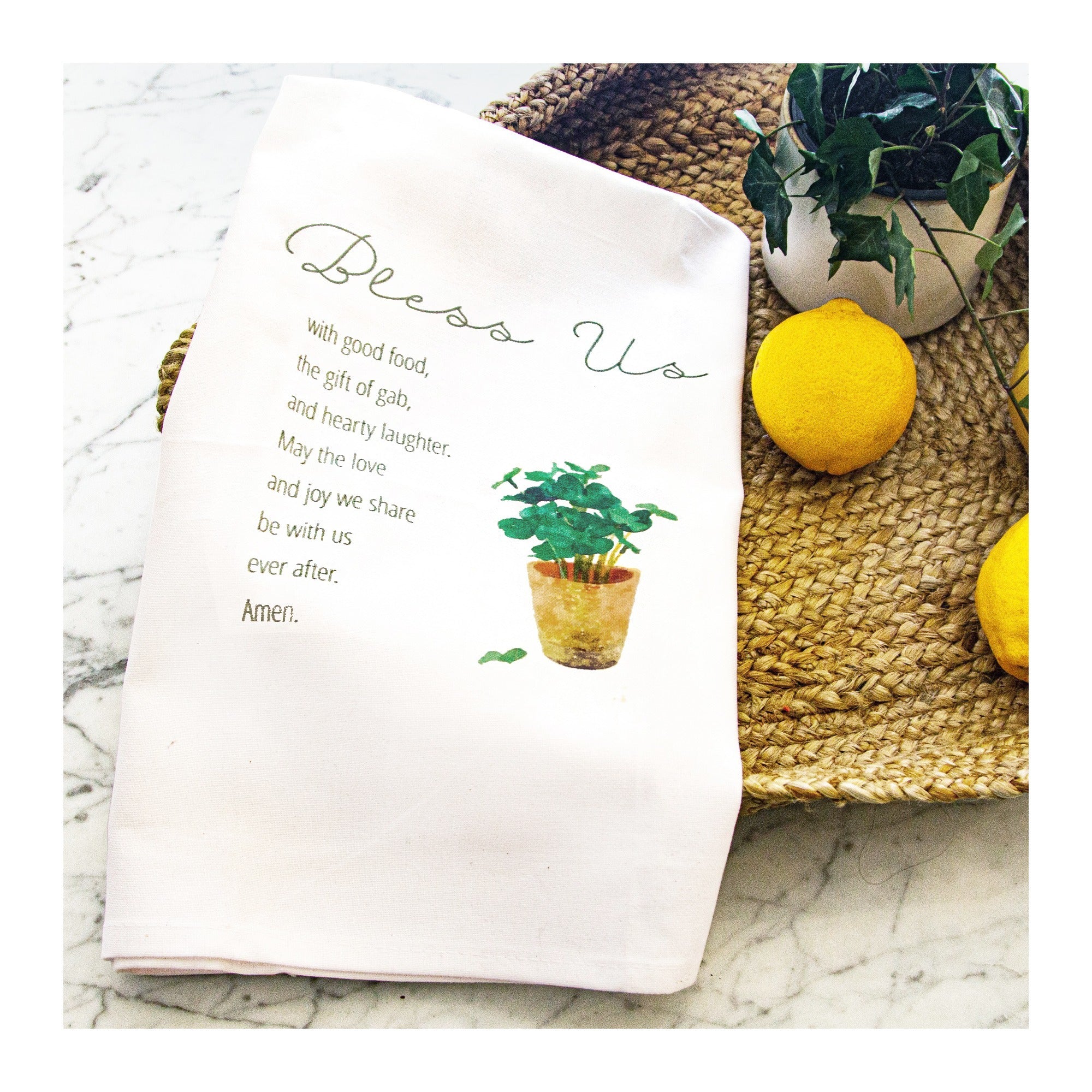 Irish Kitchen Blessing Dish Towel