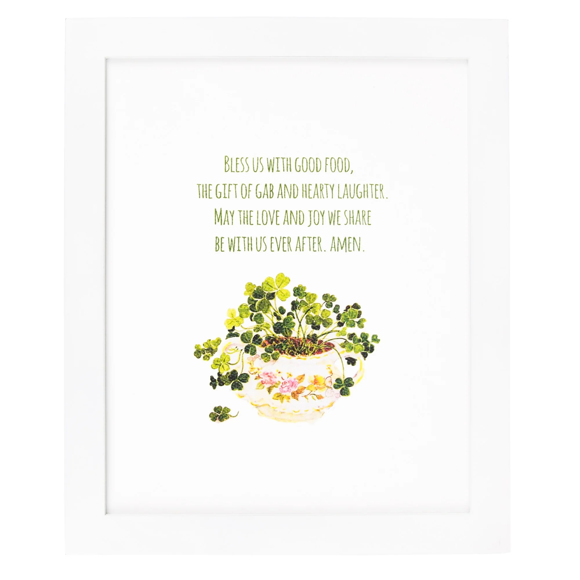 Irish Kitchen Blessing Watercolor Framed Print - Image 2