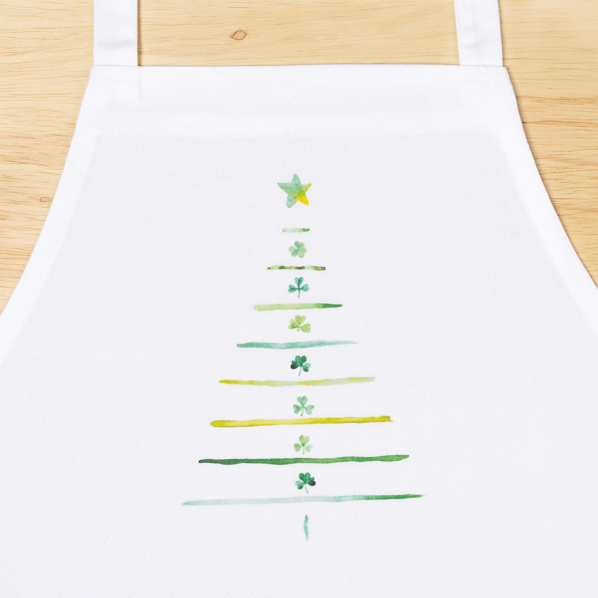 Irish Shamrock Christmas Tree Apron