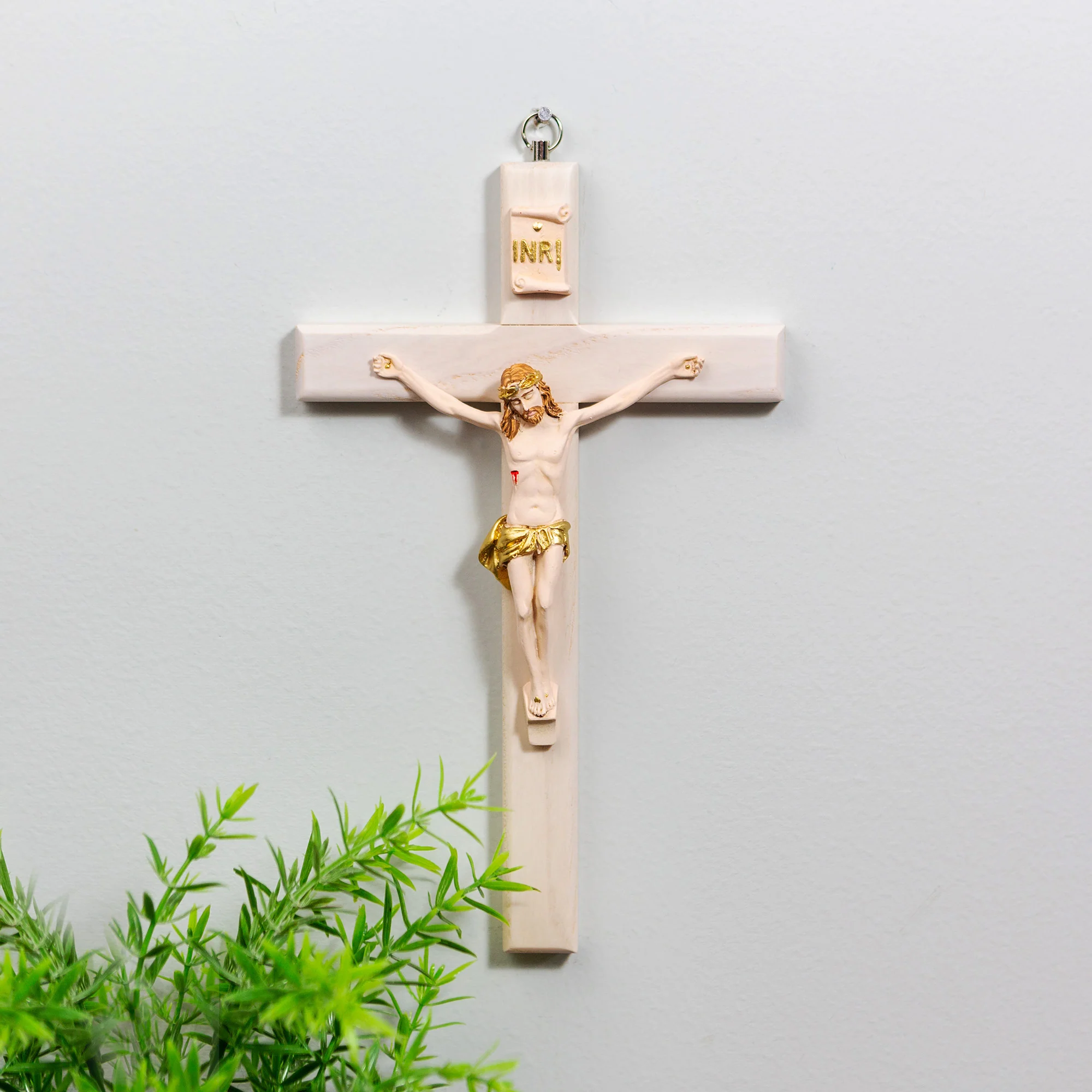 Italian Ash Wood Crucifix - Image 3