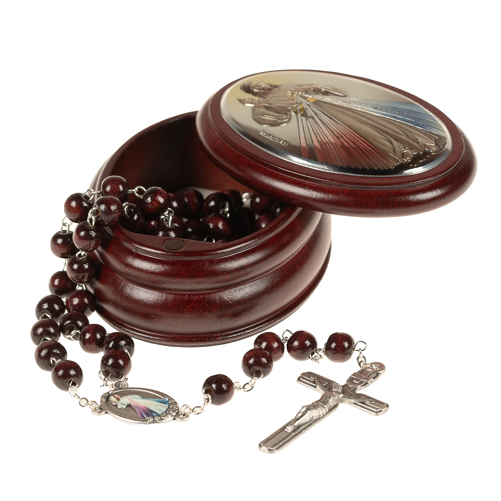 Italian Divine Mercy Rosary Box & Rosary Set - Image 3
