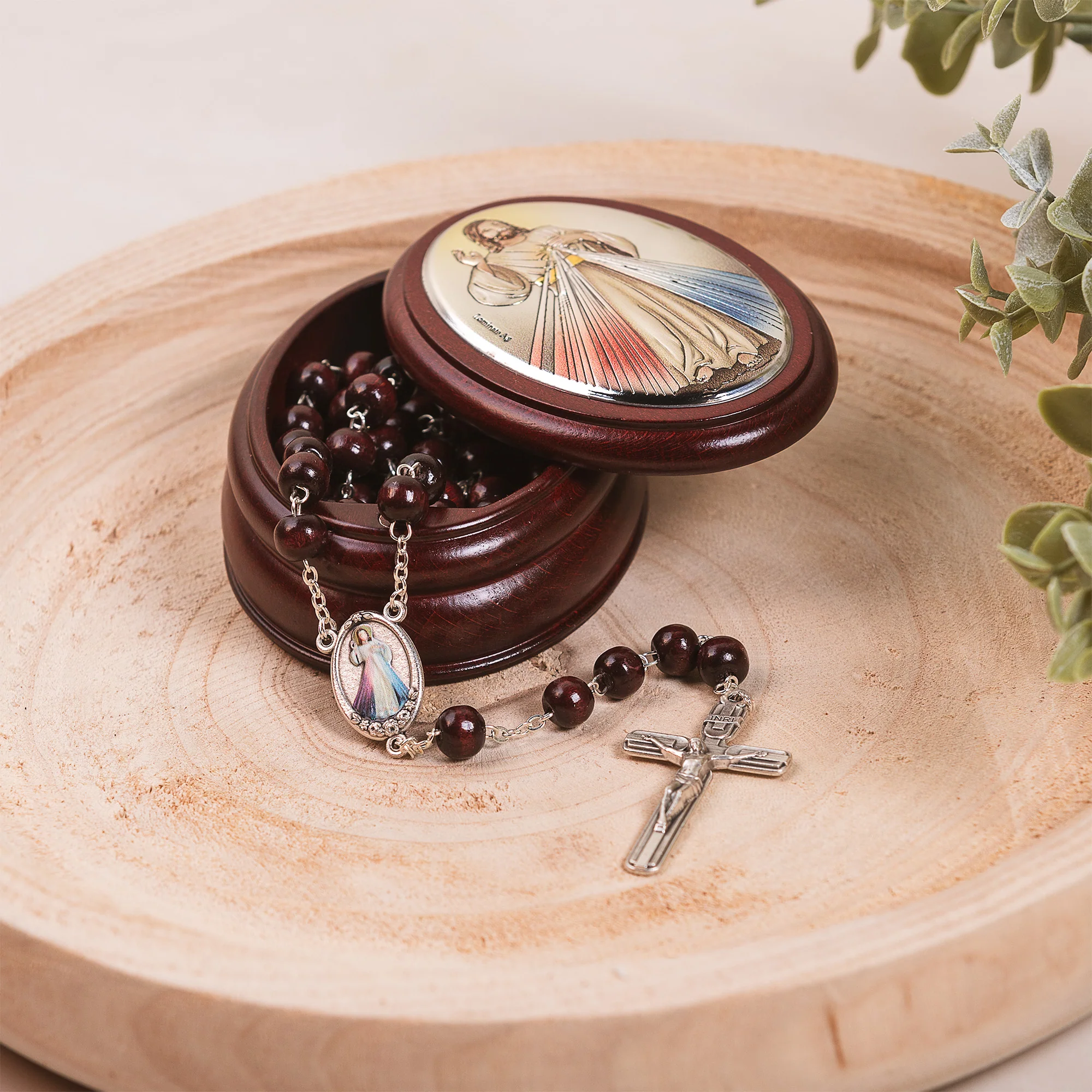 Italian Divine Mercy Rosary Box & Rosary Set - Image 4