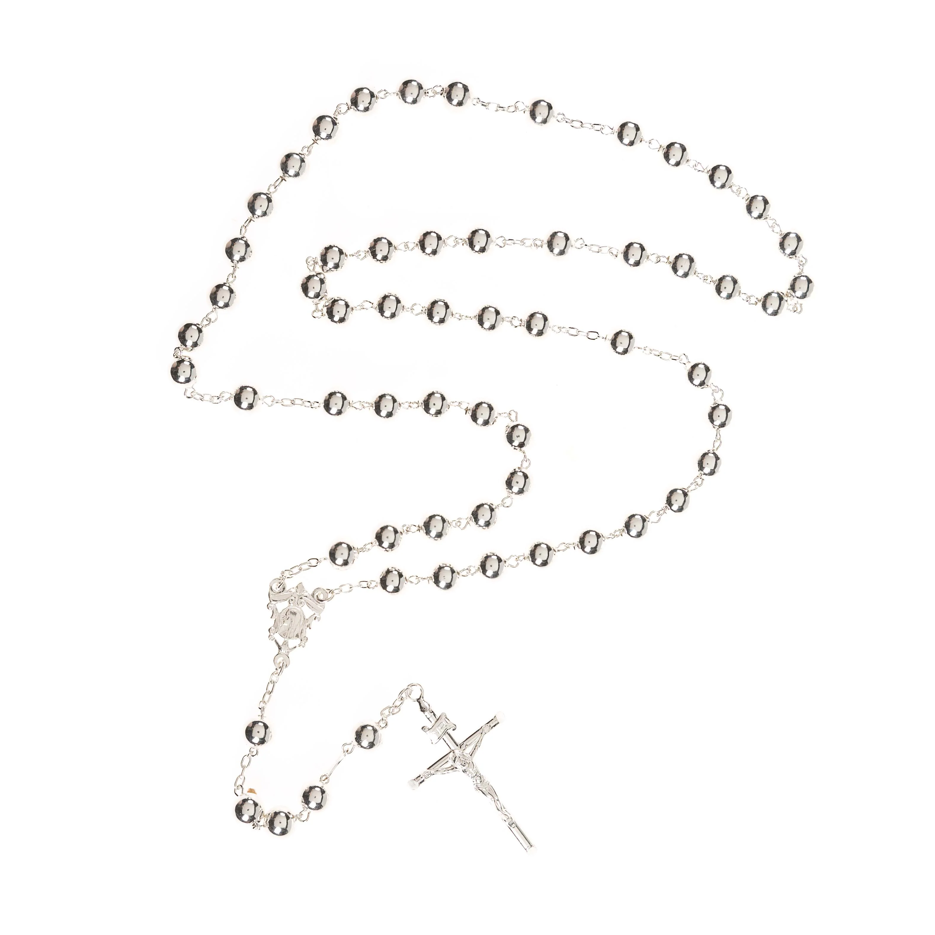 Italian Fine Silver Rosary - Image 3