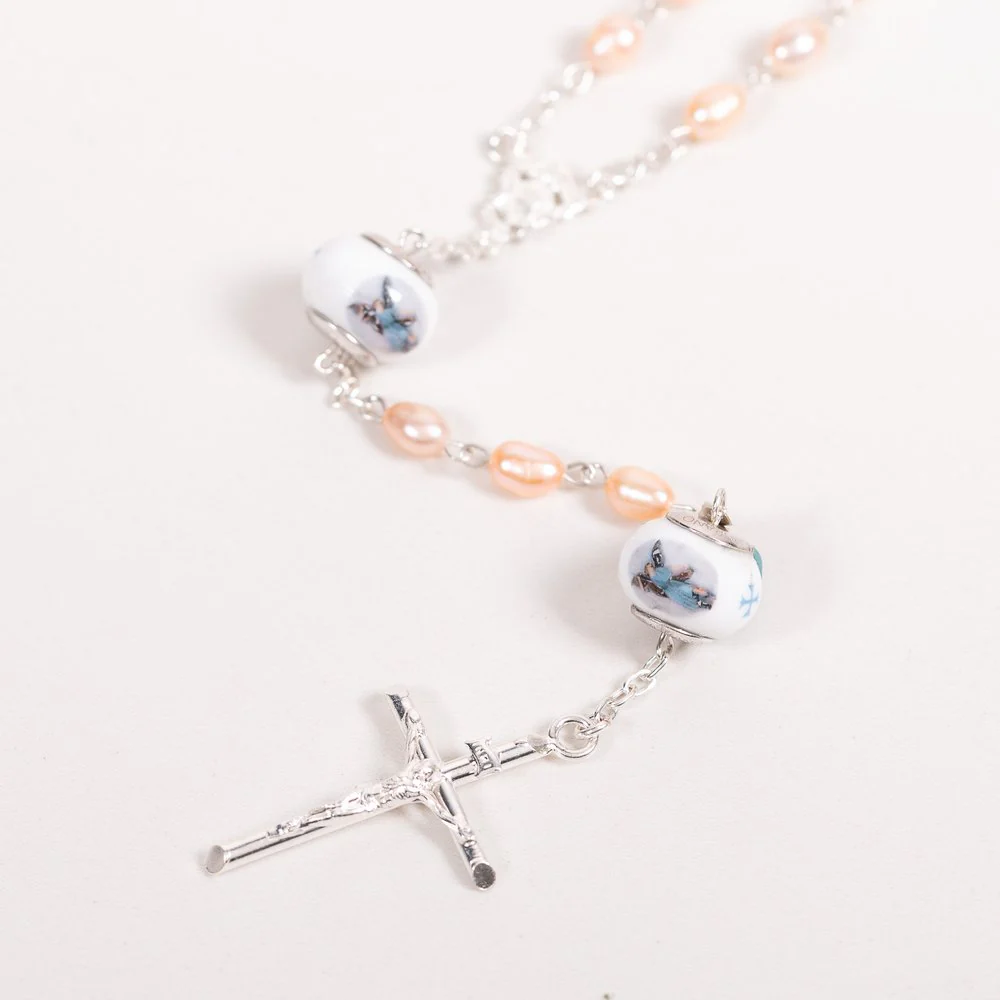 Italian Freshwater Pearl St. Michael Rosary