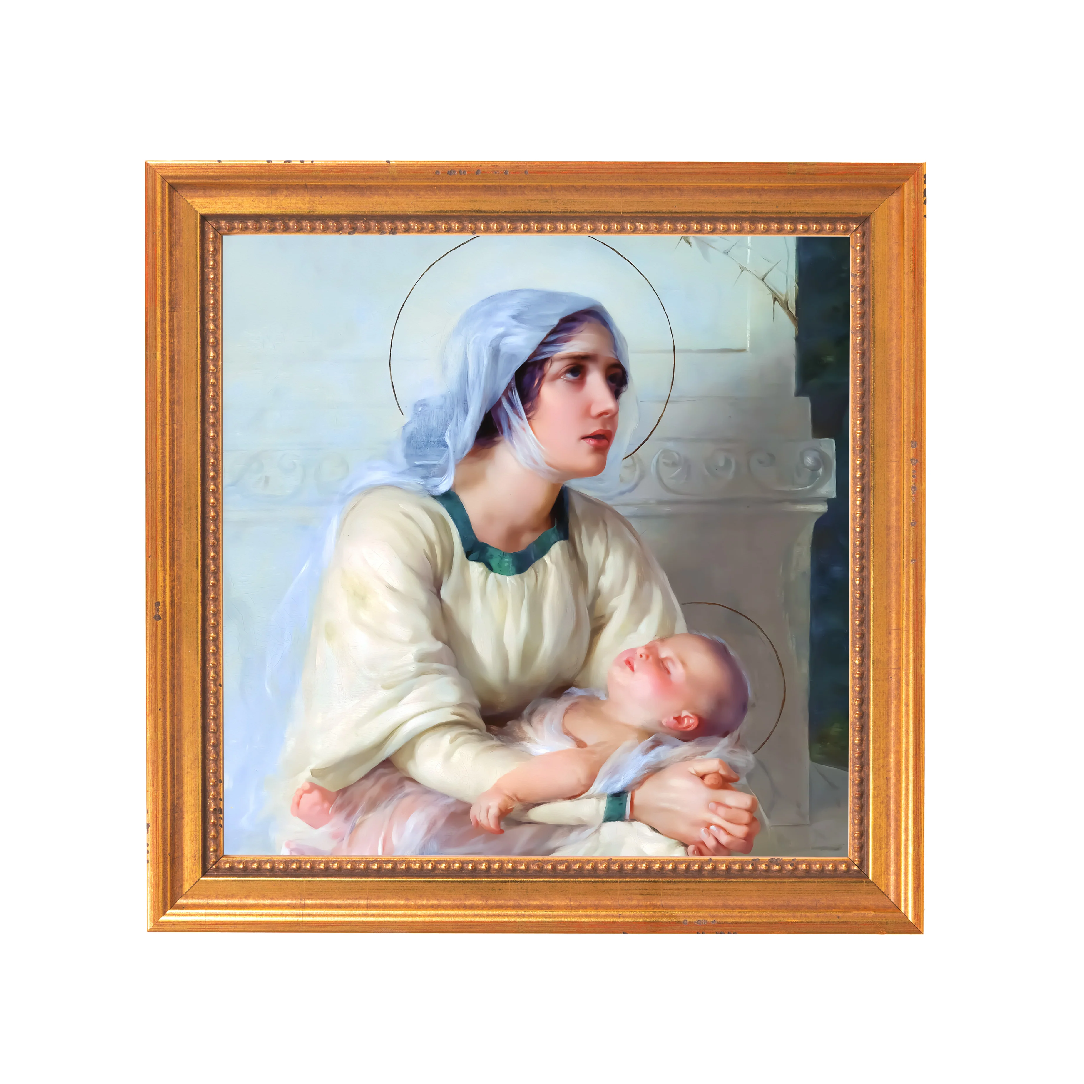 Italian School Madonna & Child Framed Canvas - Sacred Mini Collection - Image 7