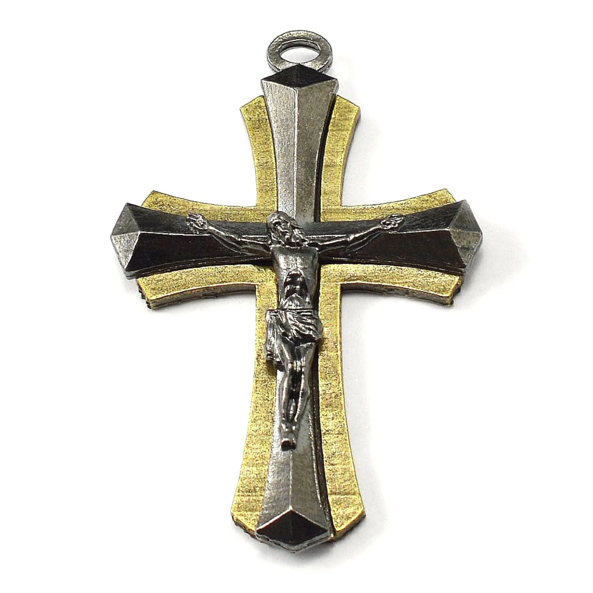 Italian St. Joseph Bronze and Hematite Rosary - Image 2