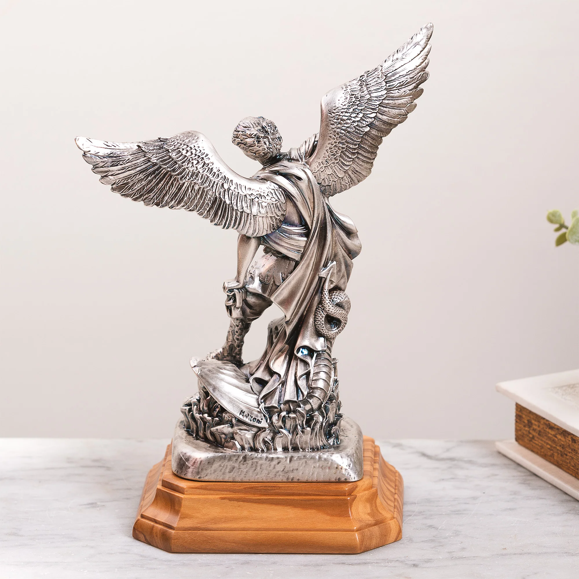 Italian St. Michael Statue - 8.85" - Image 4