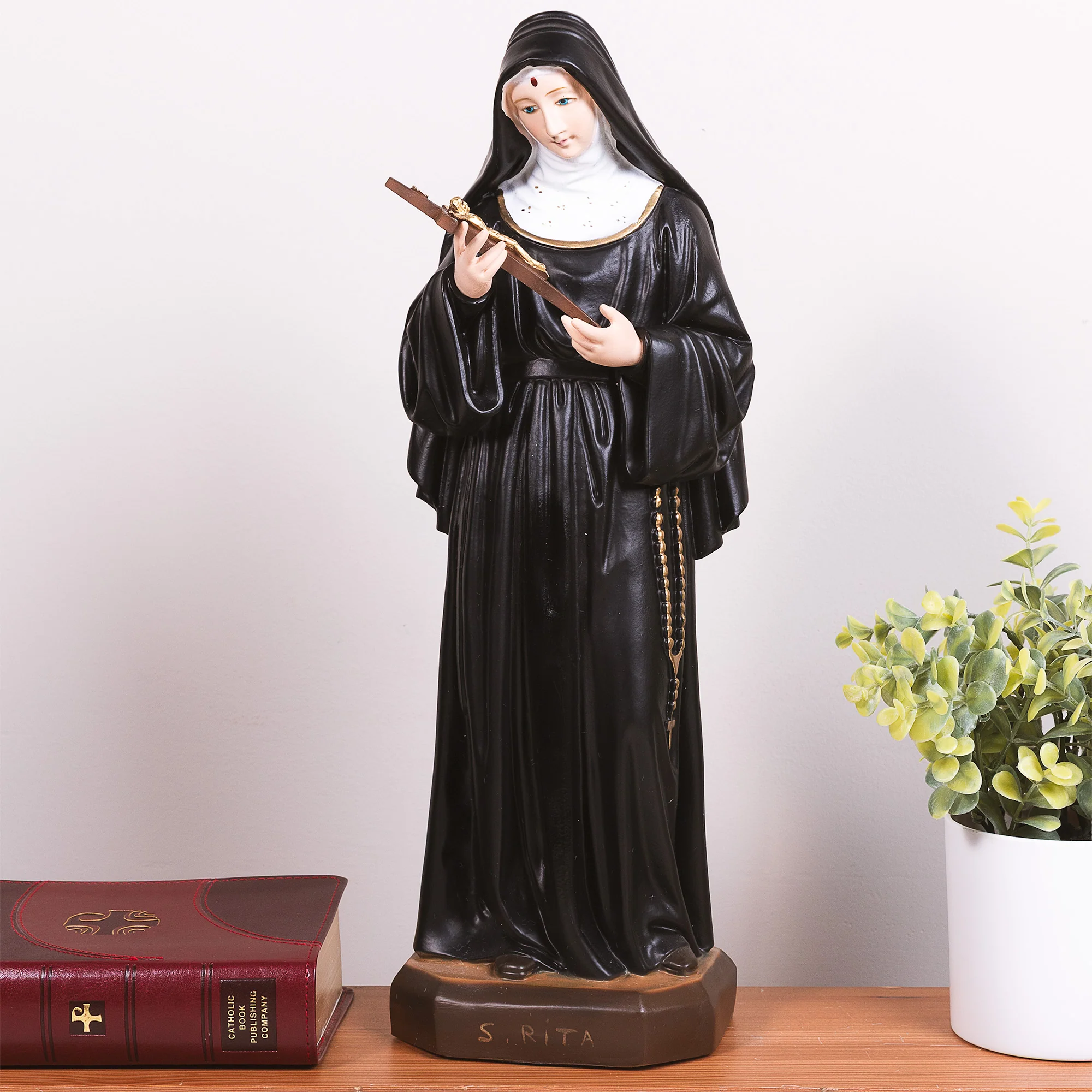 Italian St. Rita Statue - 16" - Image 2