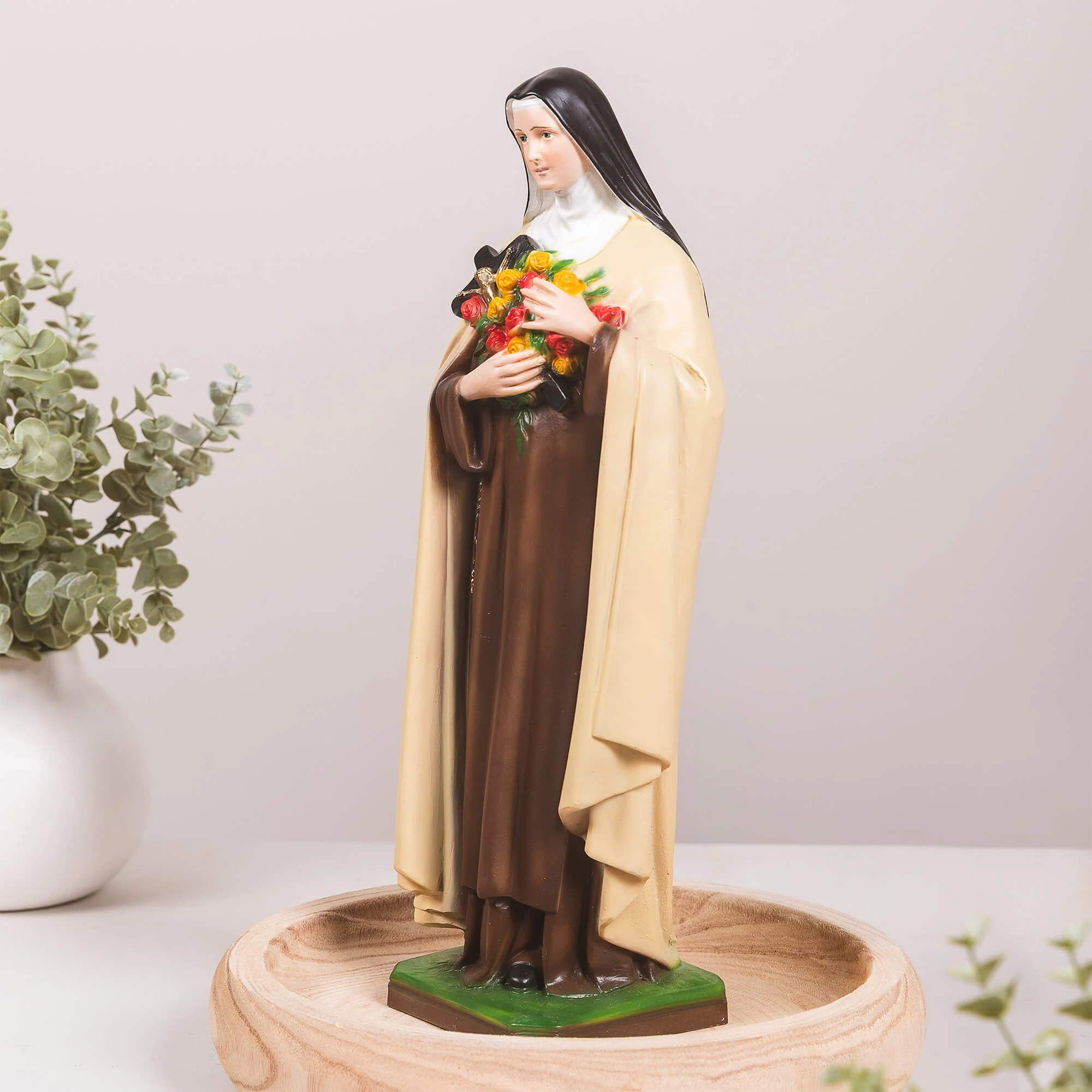 Italian St. Therese Colored Statue - 16" - Image 2
