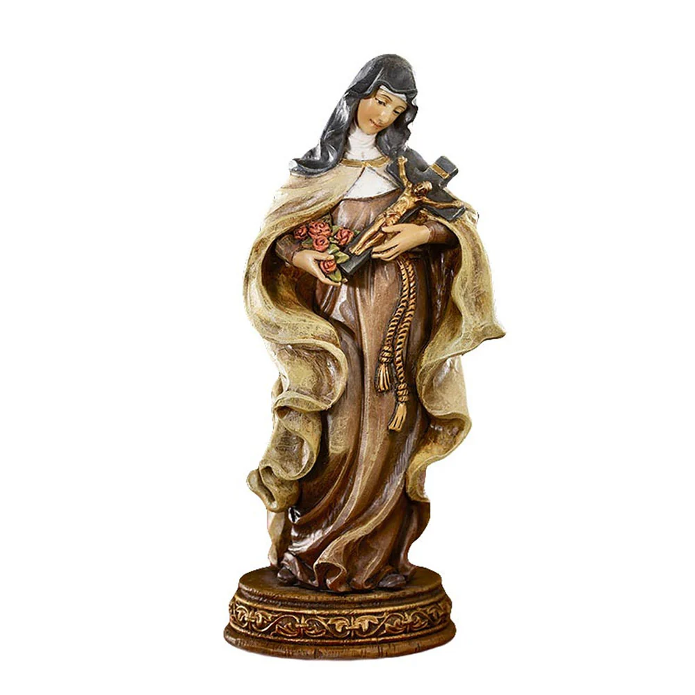 Italian Style St. Therese Statue - 6.25" - Image 2