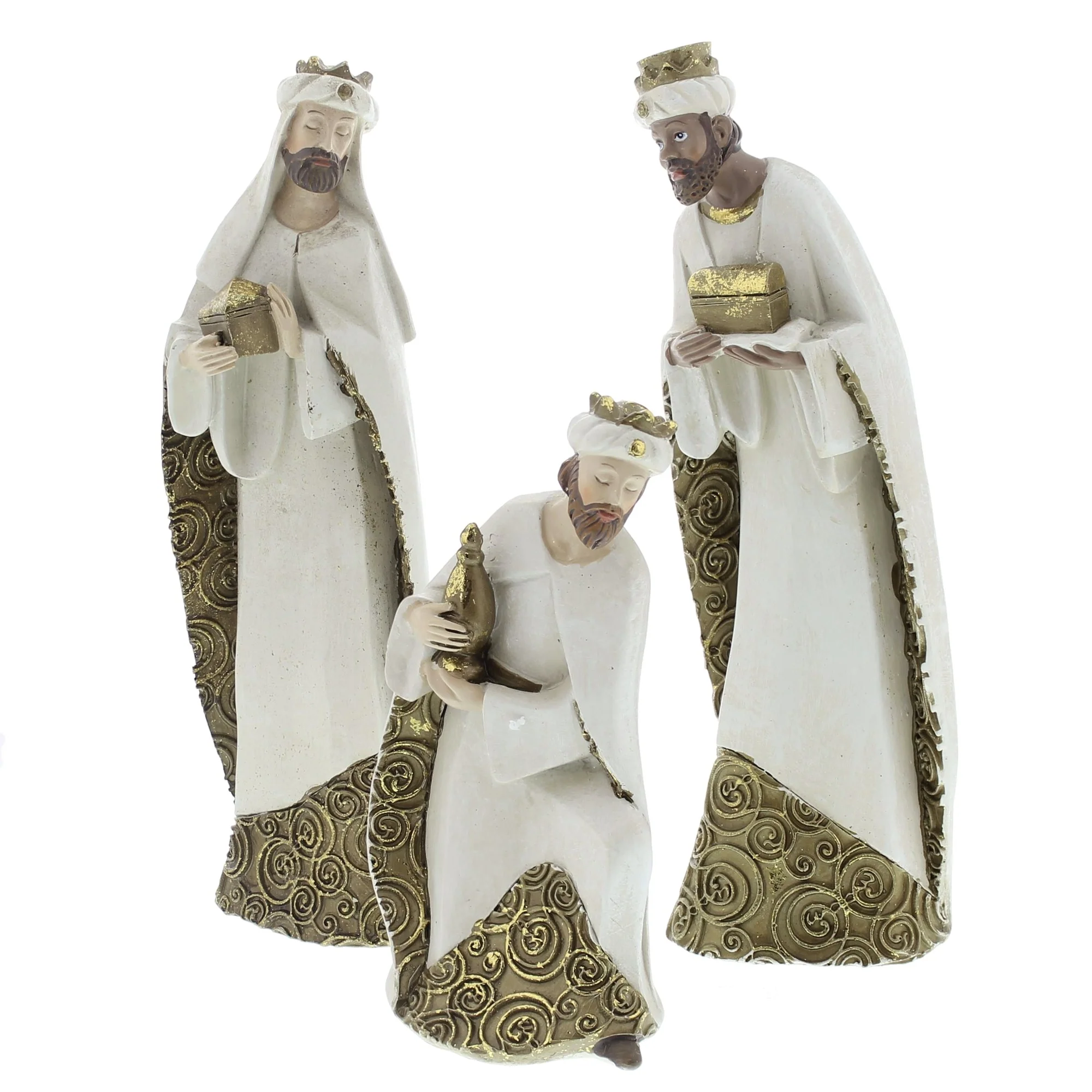 Ivory and Gold Nativity Set - Image 2