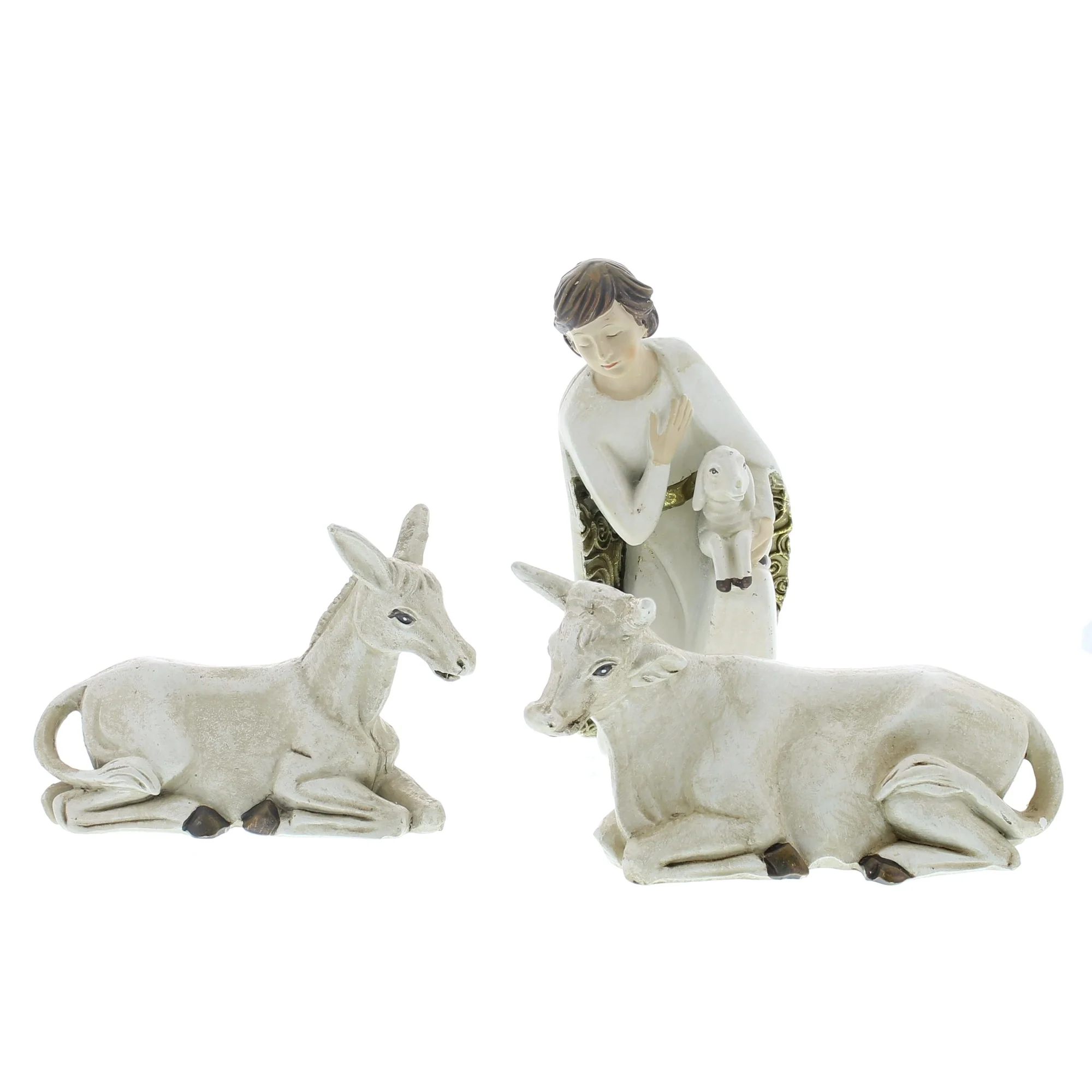 Ivory and Gold Nativity Set - Image 3