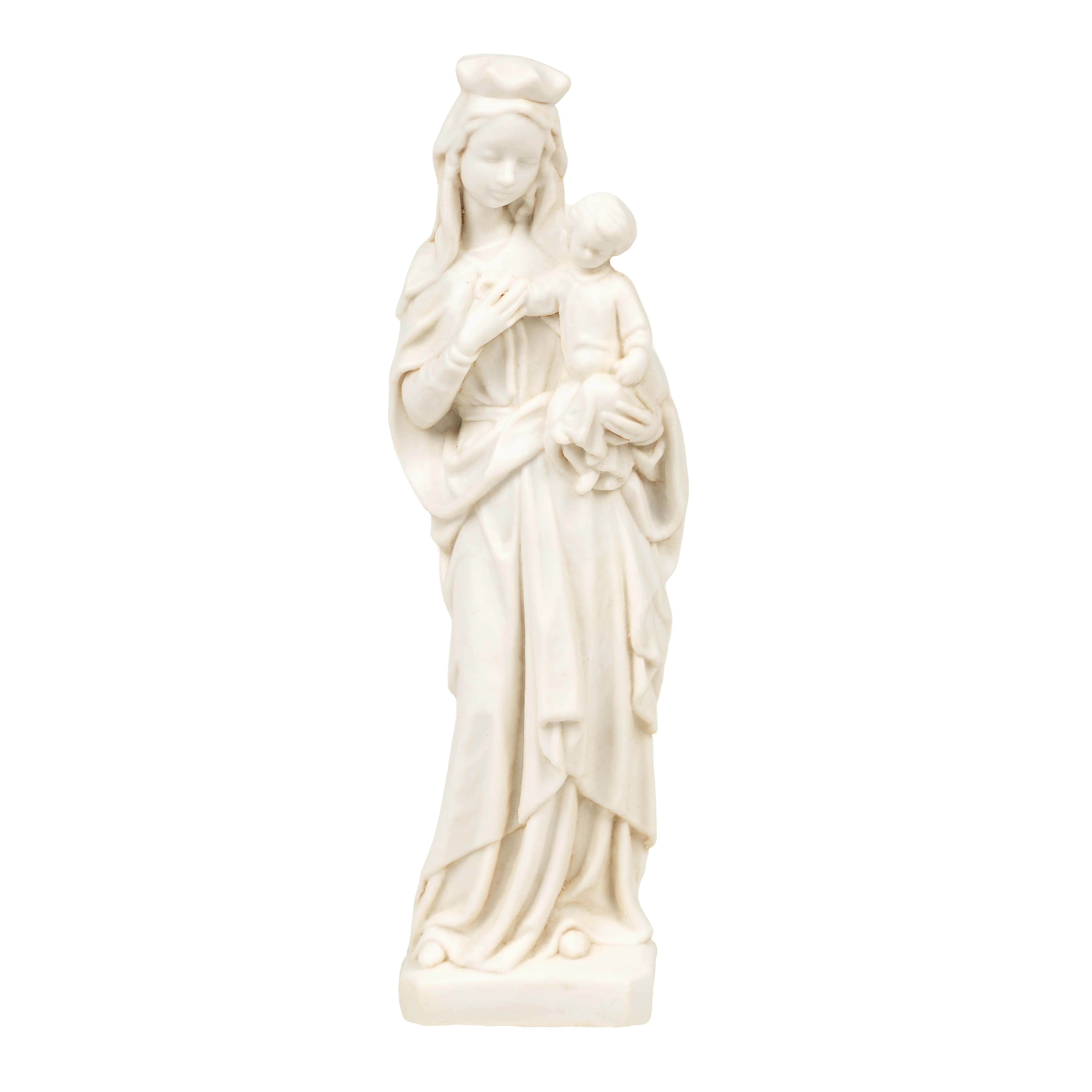 Ivory Finish Madonna & Child Statue - 6" - Image 2
