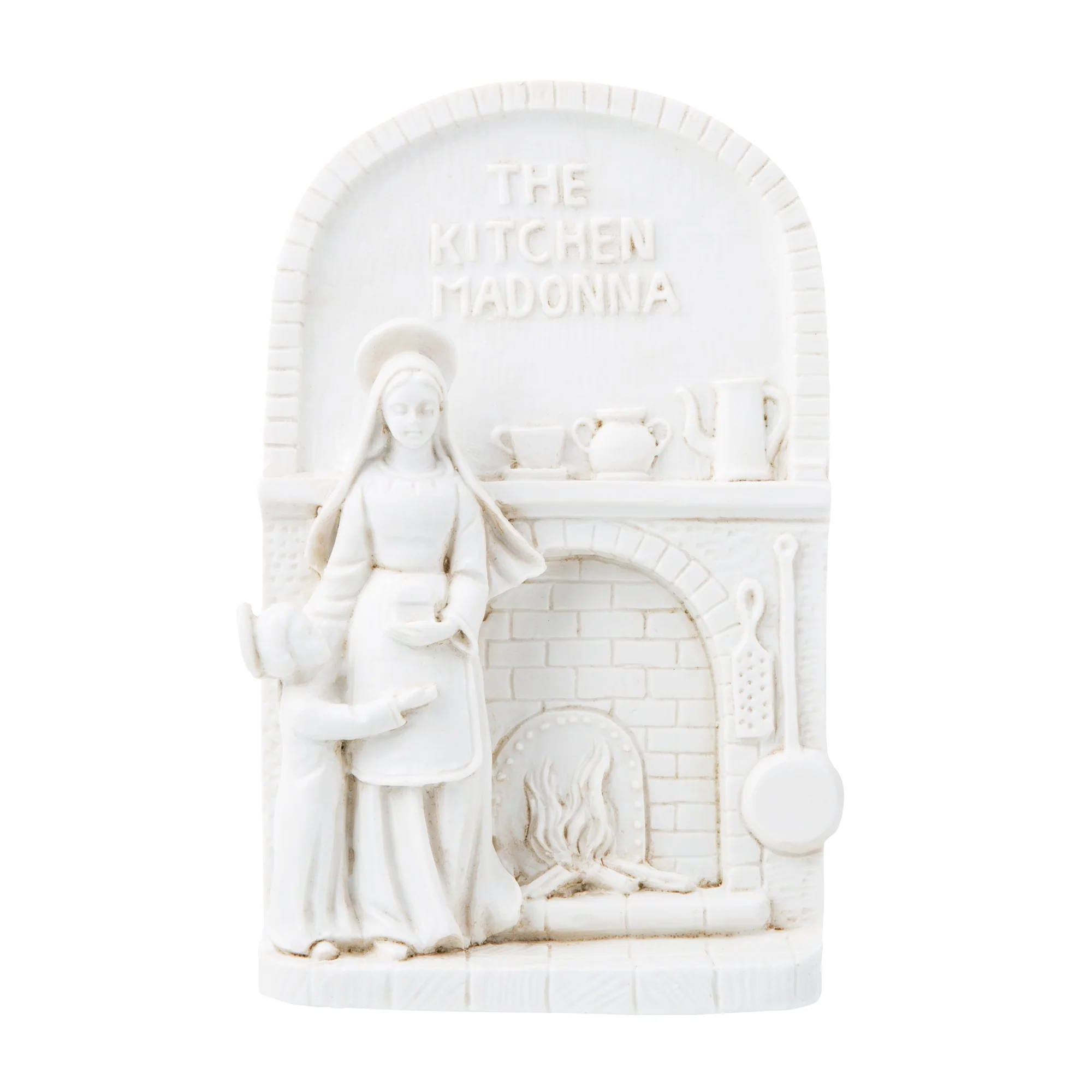 Ivory Kitchen Madonna & Child Plaque