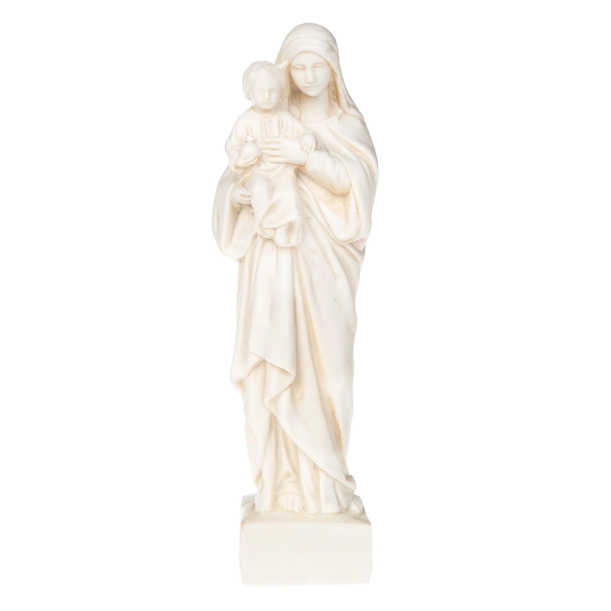 Ivory Madonna and Child Statue - Image 2