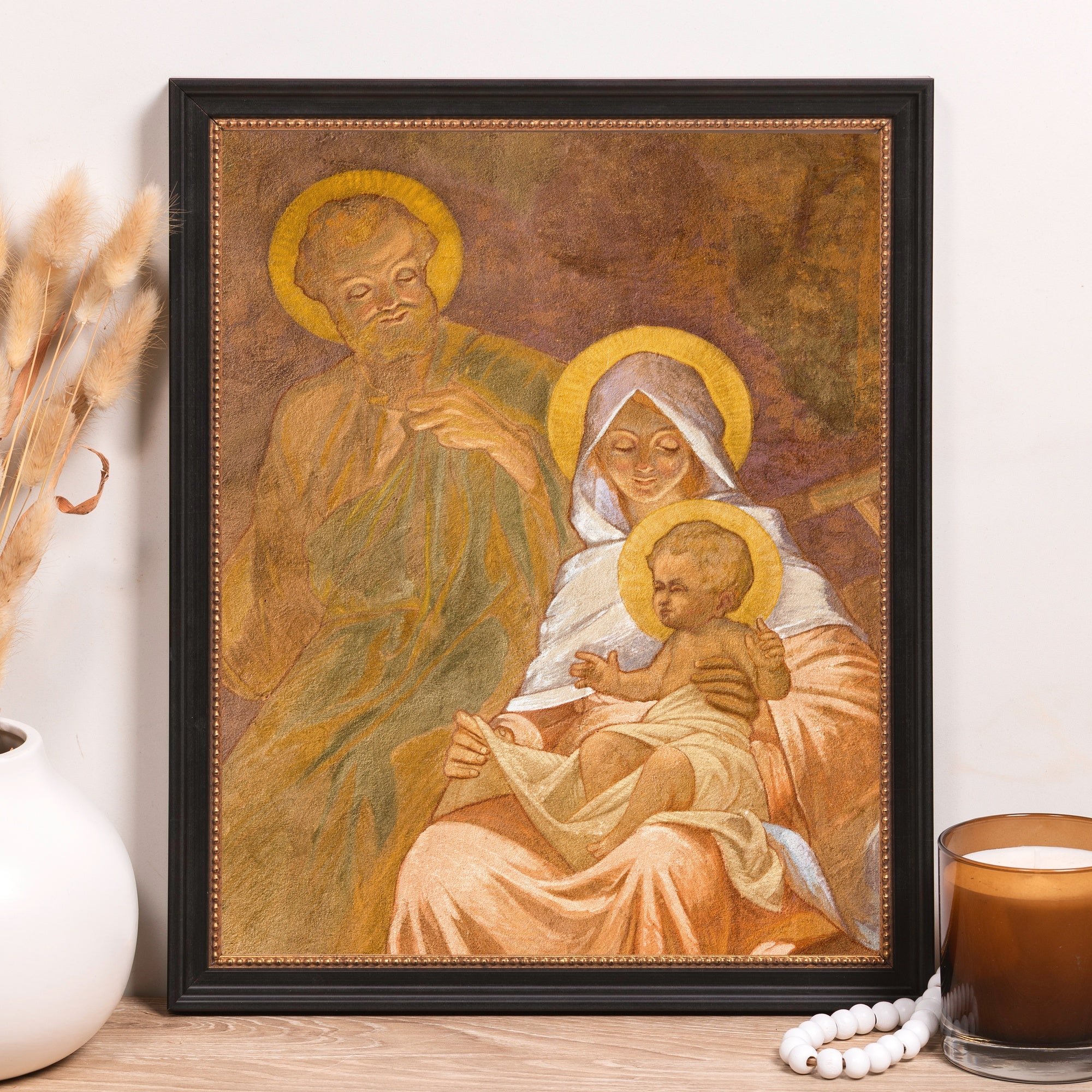 Jan Antal's The Holy Family Framed Canvas - Sacred Classics Collection - Image 3