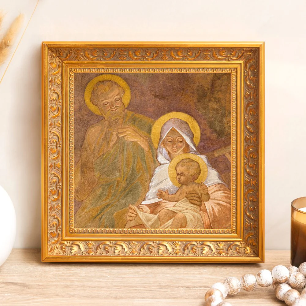 Jan Antal's The Holy Family Framed Canvas - Sacred Mini Collection