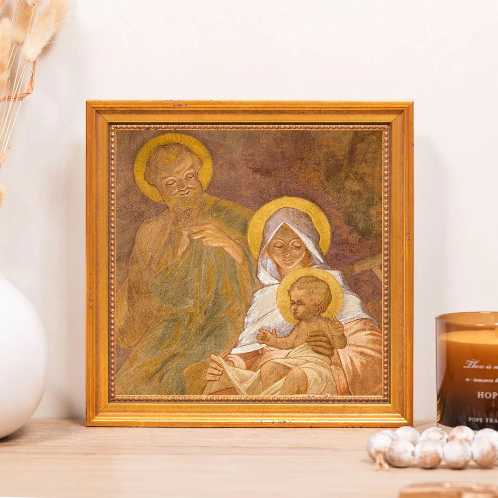 Jan Antal's The Holy Family Framed Canvas - Sacred Mini Collection - Image 2