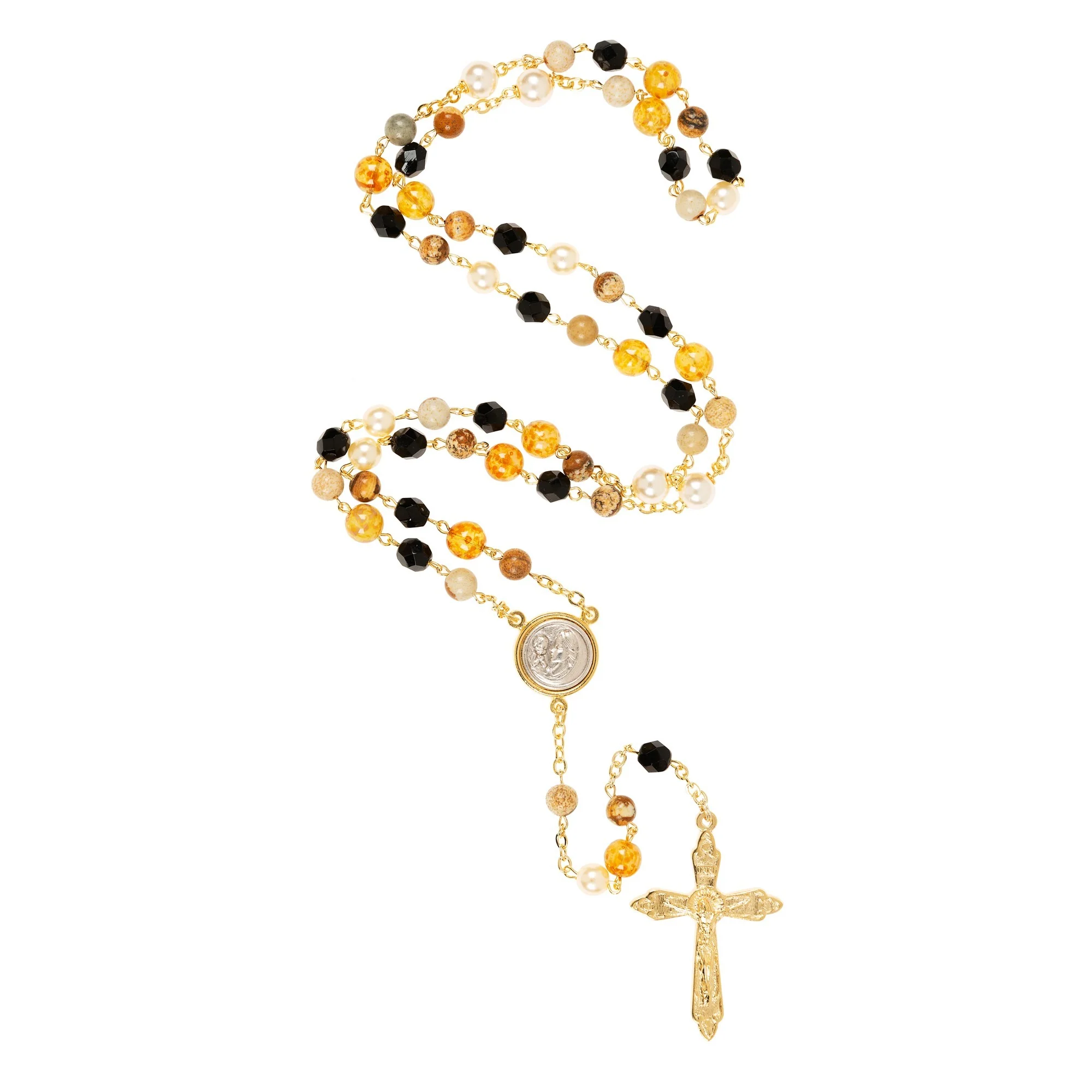Jasper & Bohemian Glass Rosary - Image 2