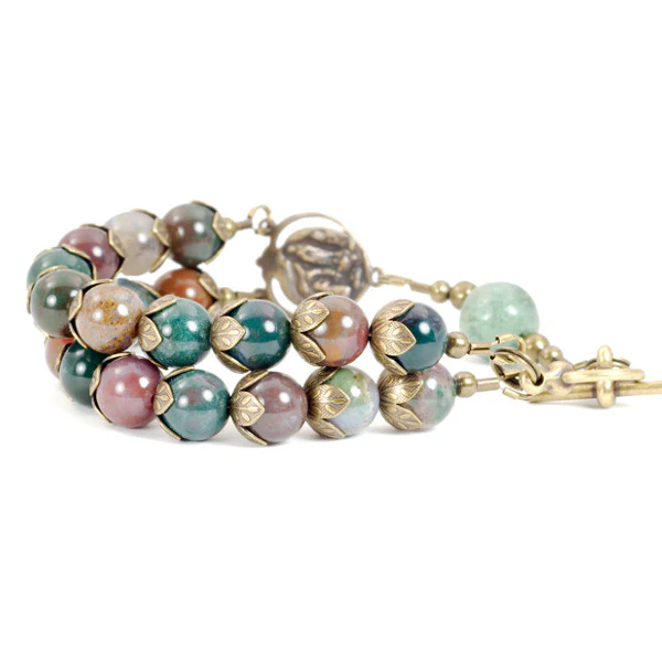 Jasper & Bronze Lourdes Bracelet - Image 2