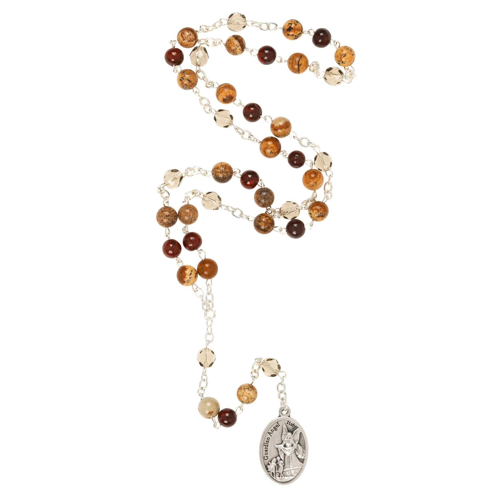 Jasper & Paesina Stone St. Michael Chaplet - Image 2