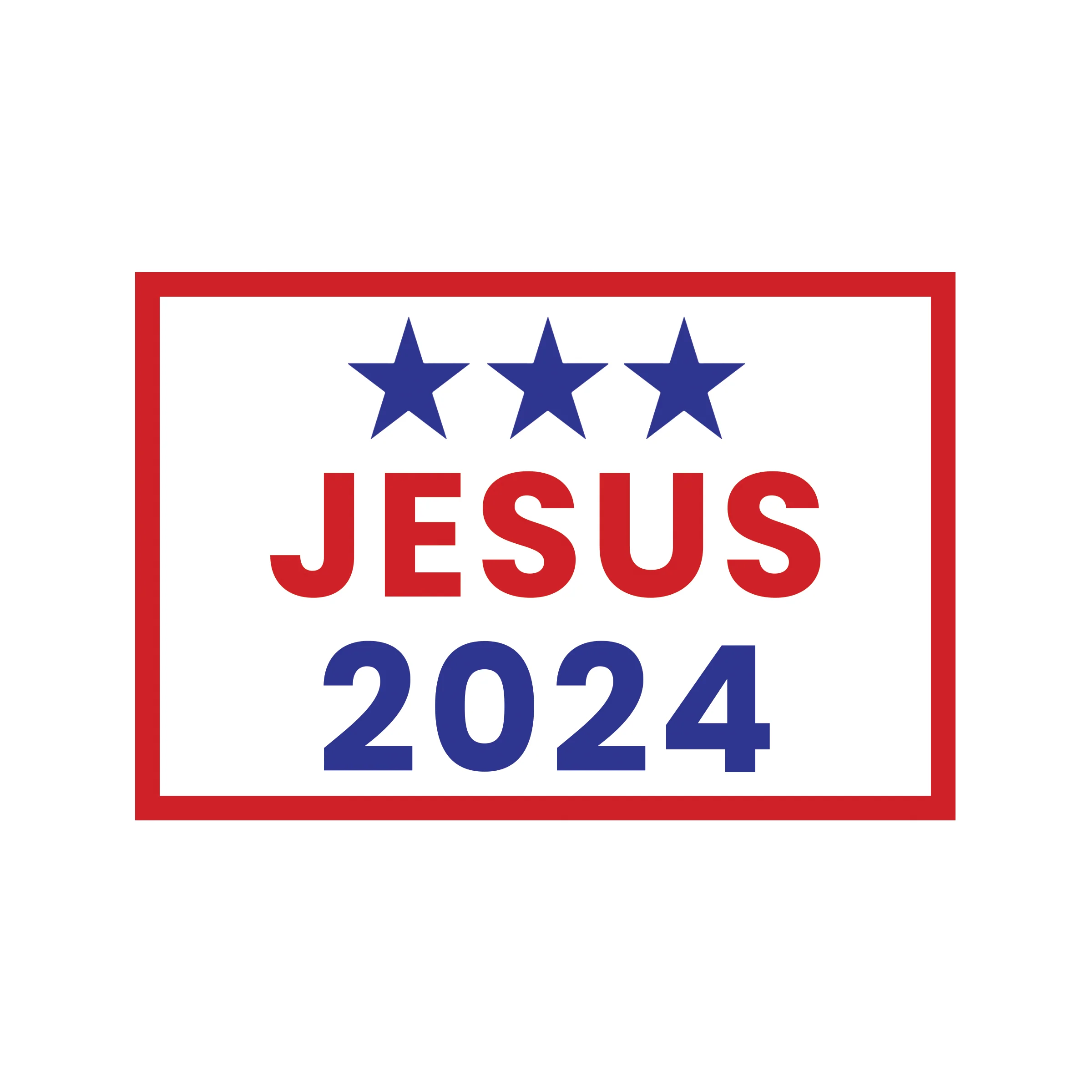 Jesus 2024 Bumper Sticker - Multiple Quantities
