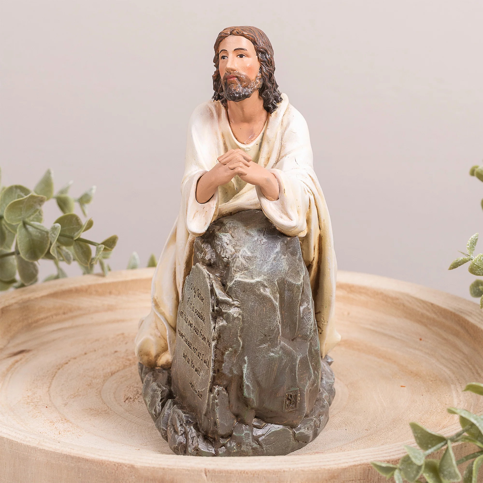 Jesus Agony in the Garden Thy Will Be Done Statue - 6.5" - Image 2