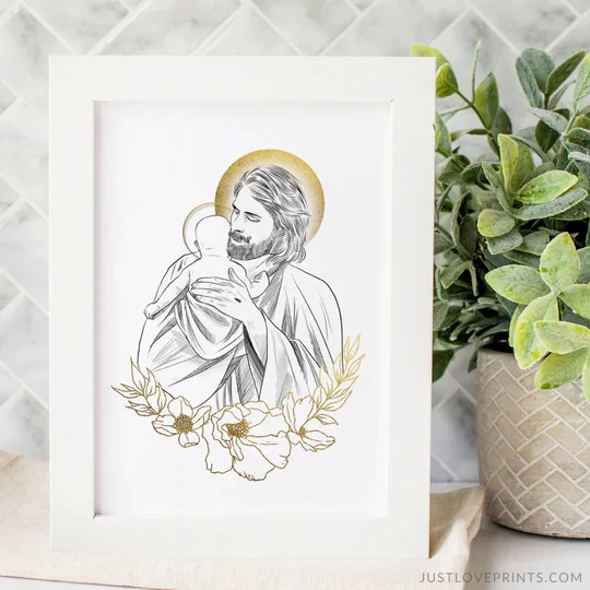 Jesus Comfort After Miscarriage Print - Image 2