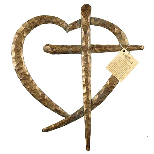 Jesus Cross My Heart Wall Cross - Image 2