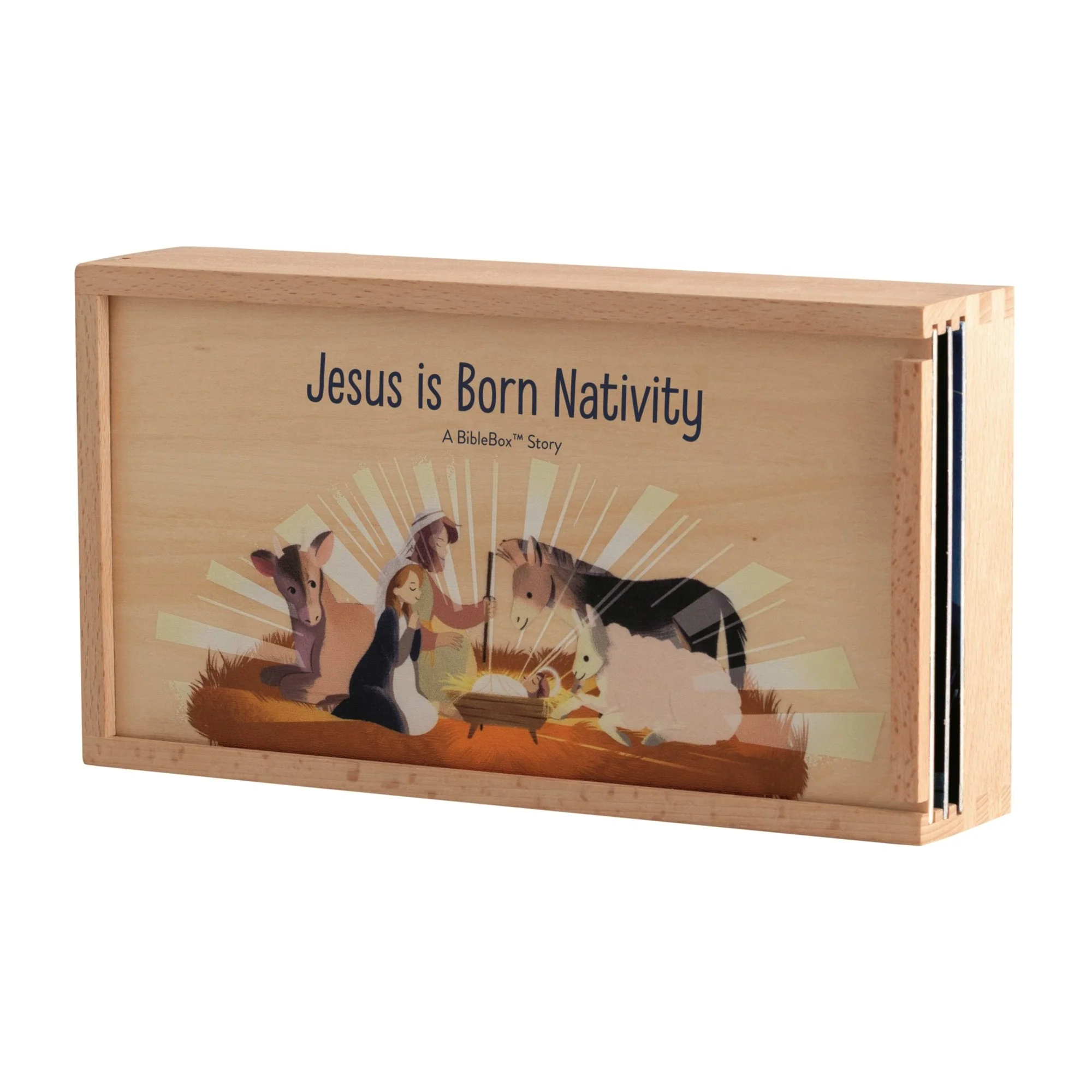 Jesus is Born Nativity Bible Box