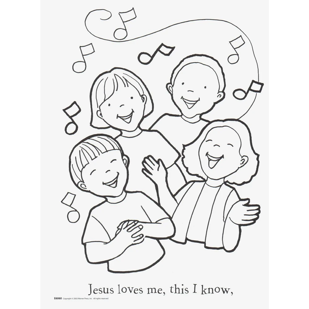 Jesus Loves Me This I Know Coloring Book (Ages 2-5) - Image 2