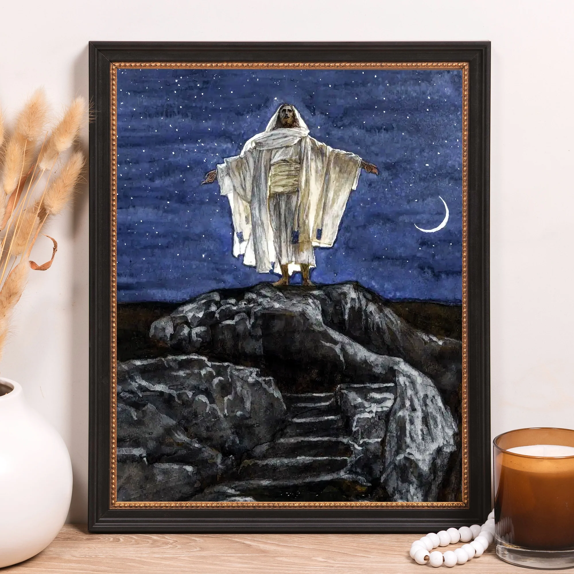Jesus on the Mountaintop Framed Canvas - Sacred Classics Collection - Image 10