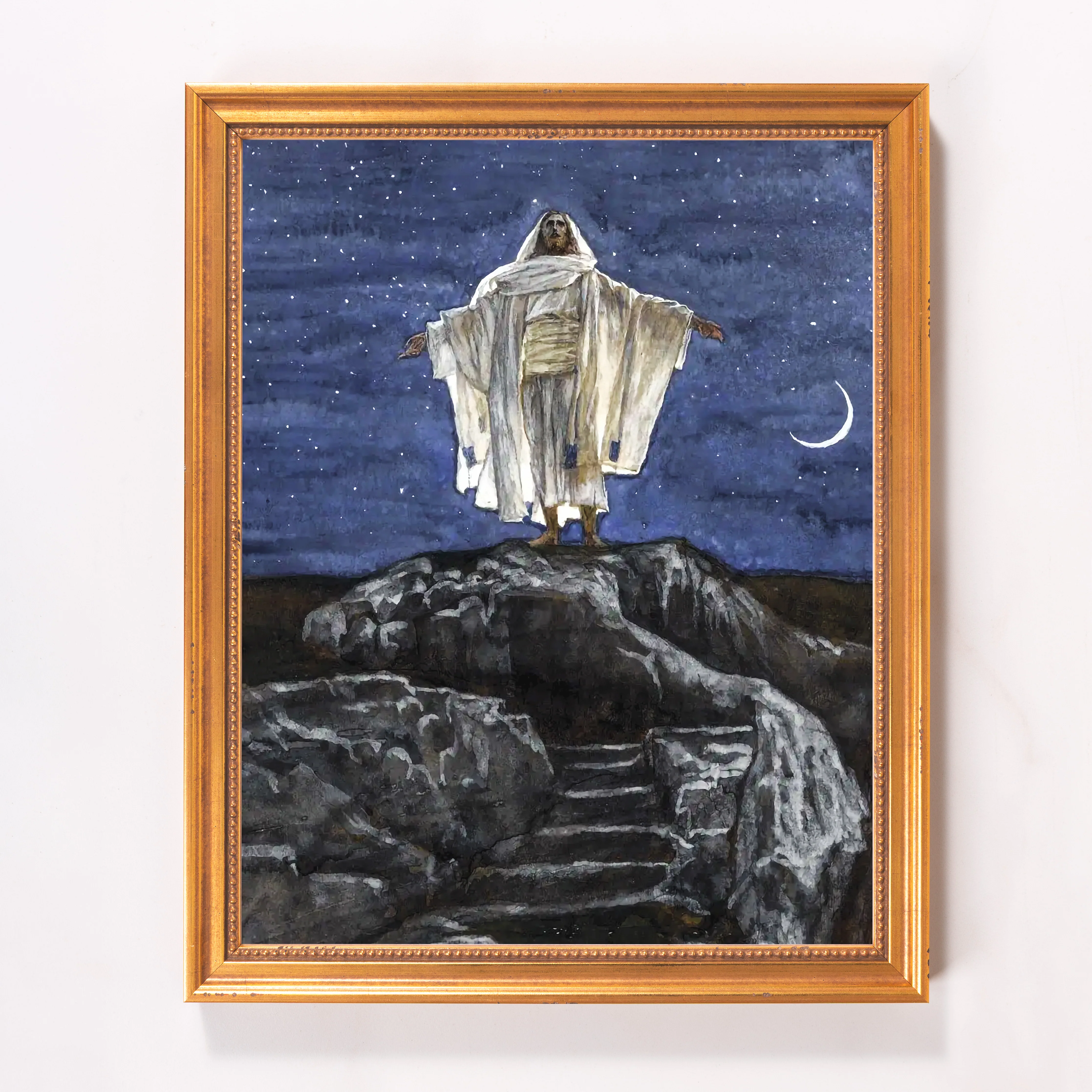 Jesus on the Mountaintop Framed Canvas - Sacred Classics Collection - Image 5