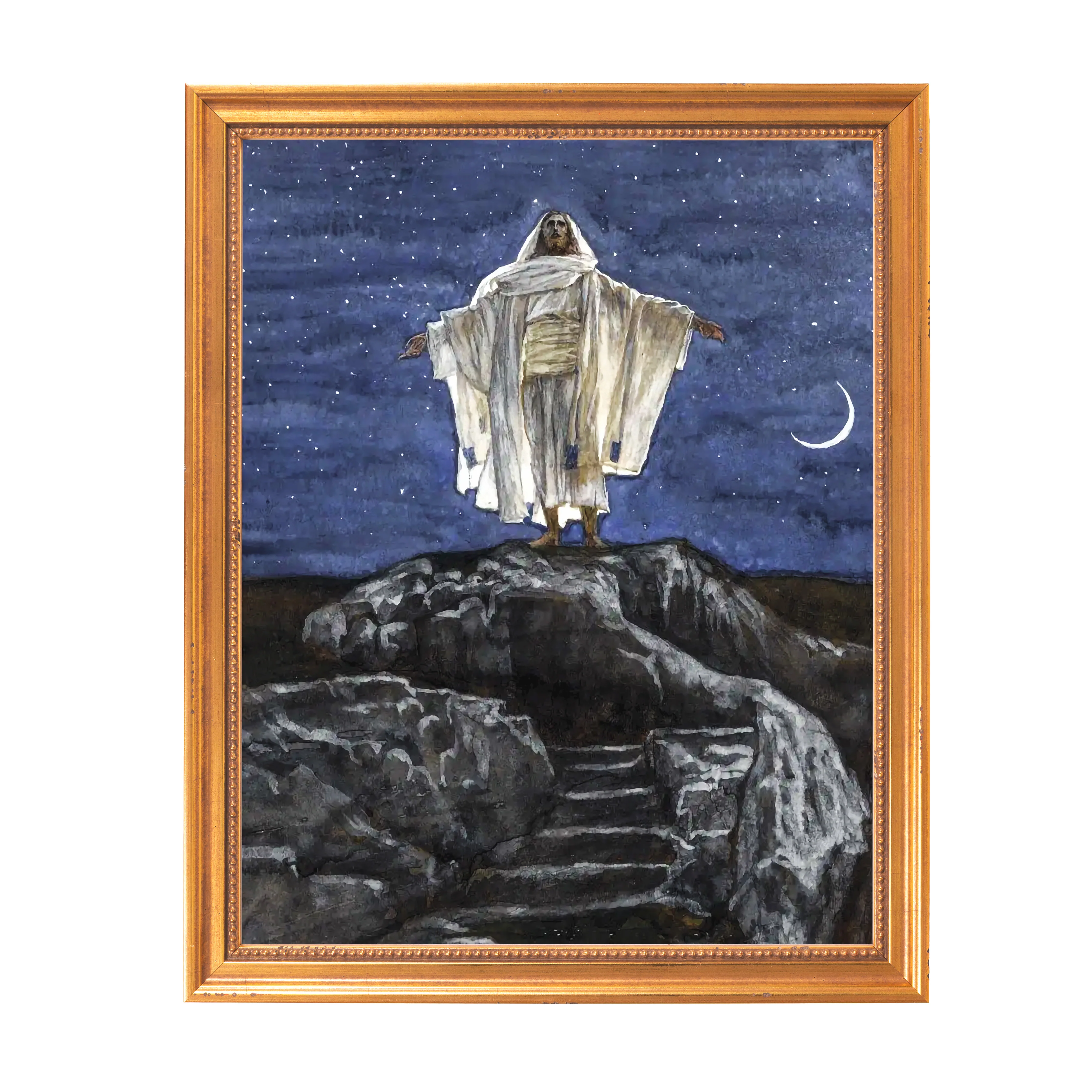 Jesus on the Mountaintop Framed Canvas - Sacred Classics Collection - Image 6