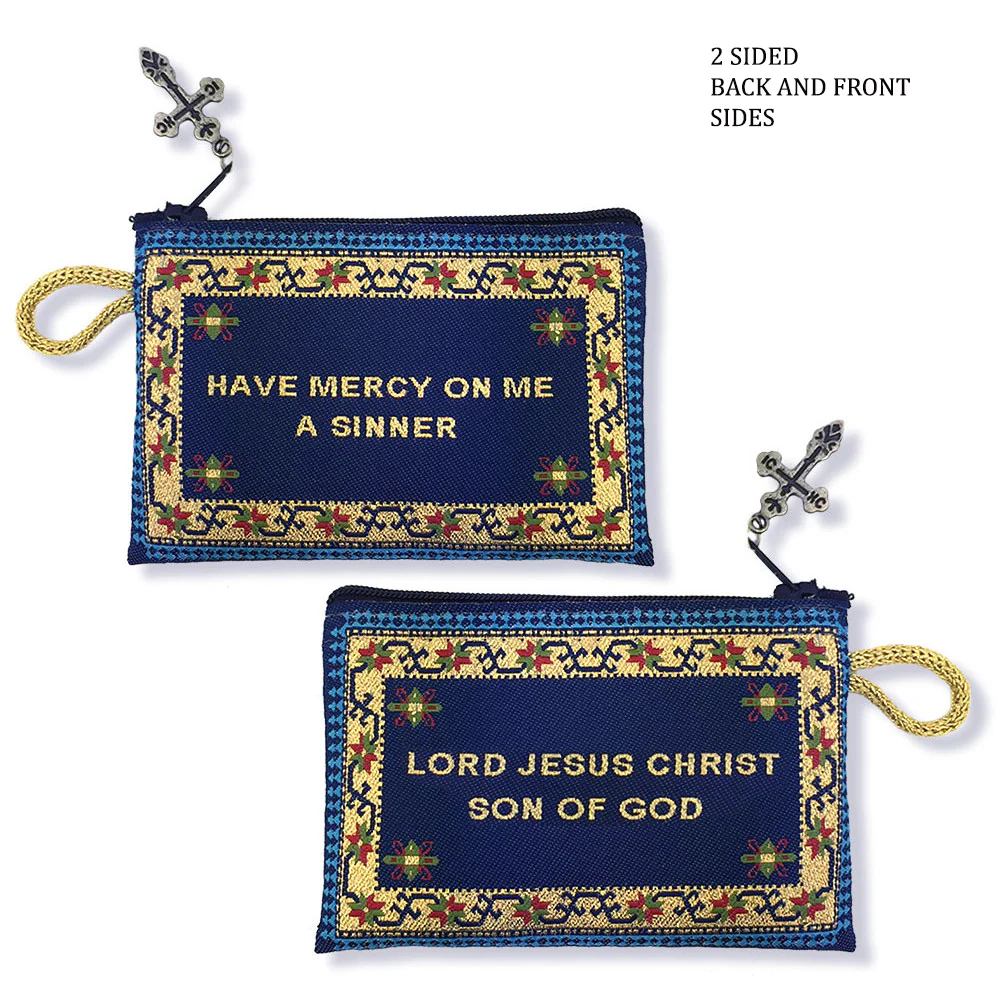 Jesus Prayer Pouch & Wooden Prayer Beads - Image 4